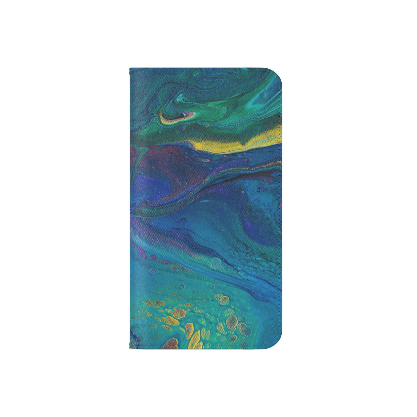 Peacock Swirls Flip Phone Case for iPhone 11 – 16 Pro, Samsung 21 – 22 Series
