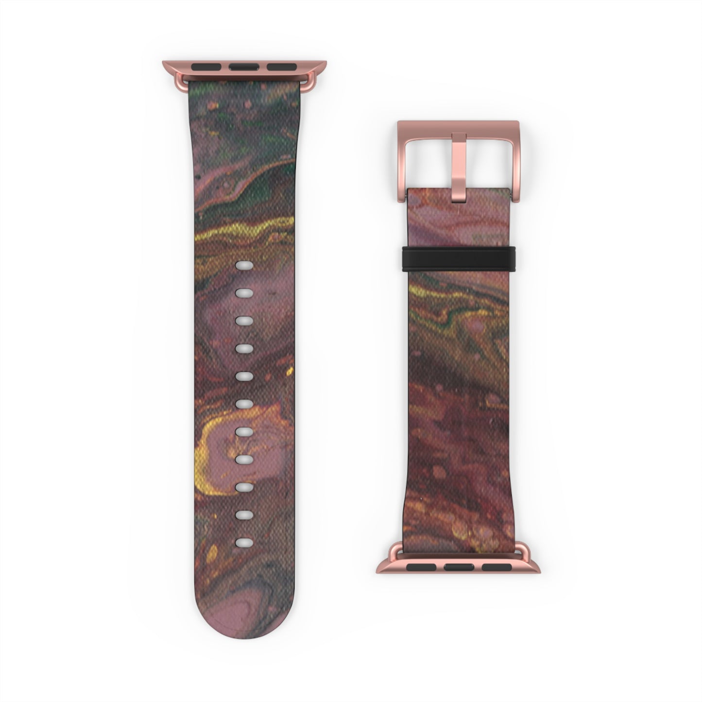 Burgundy Tapestry Watch Band for Apple Watch Series 1-9, Ultra, and SE devices