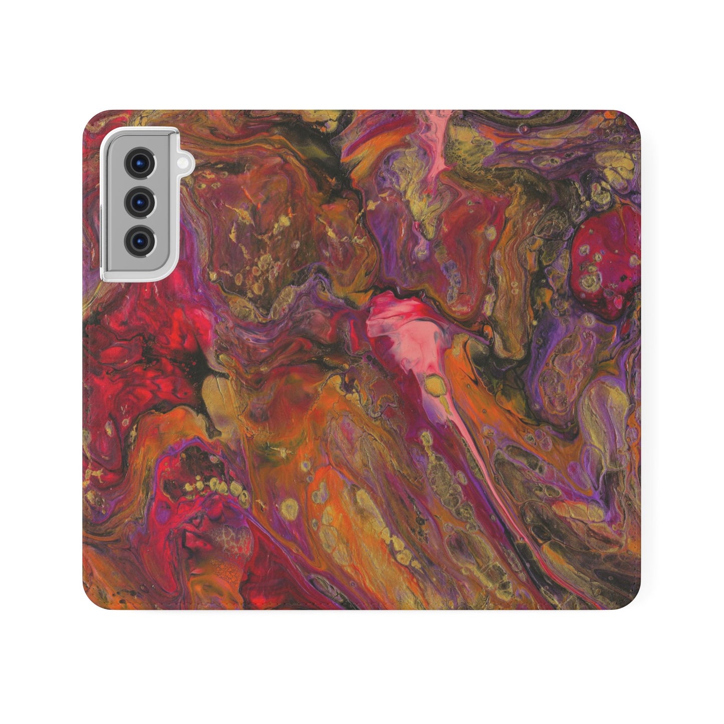 Autumn's Glow Flip Phone Case for iPhone 11 – 16 Pro, Samsung 21 – 22 Series
