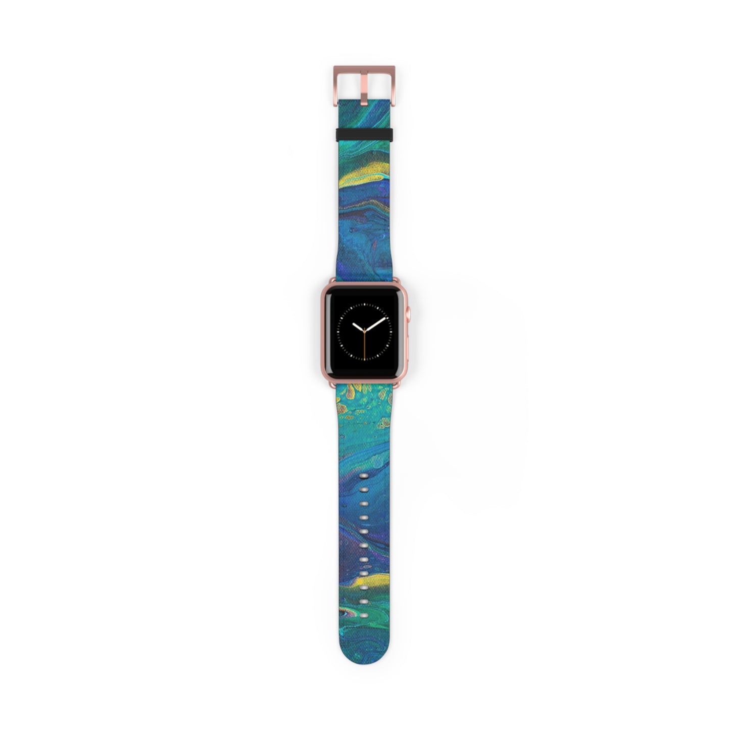 Peacock Swirls Watch Band for Apple Watch Series 1-9, Ultra, and SE devices