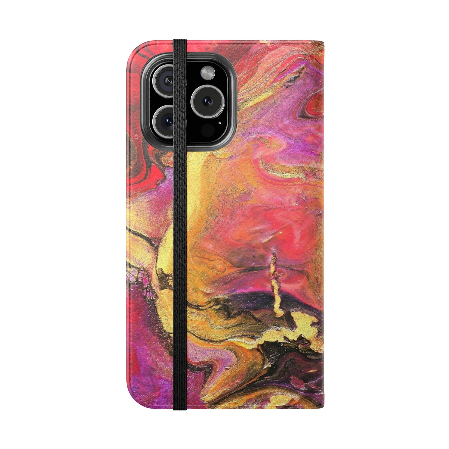 Flowing Royalty Flip Phone Case for iPhone 11 – 16 Pro, Samsung 21 – 22 Series