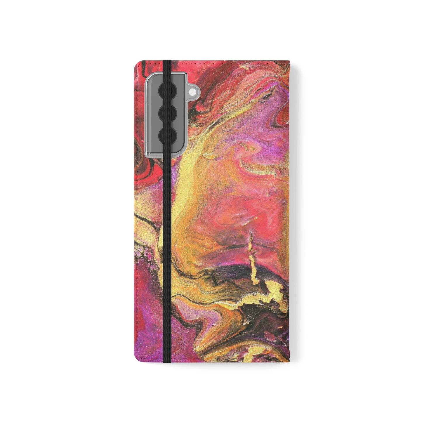 Flowing Royalty Flip Phone Case for iPhone 11 – 16 Pro, Samsung 21 – 22 Series