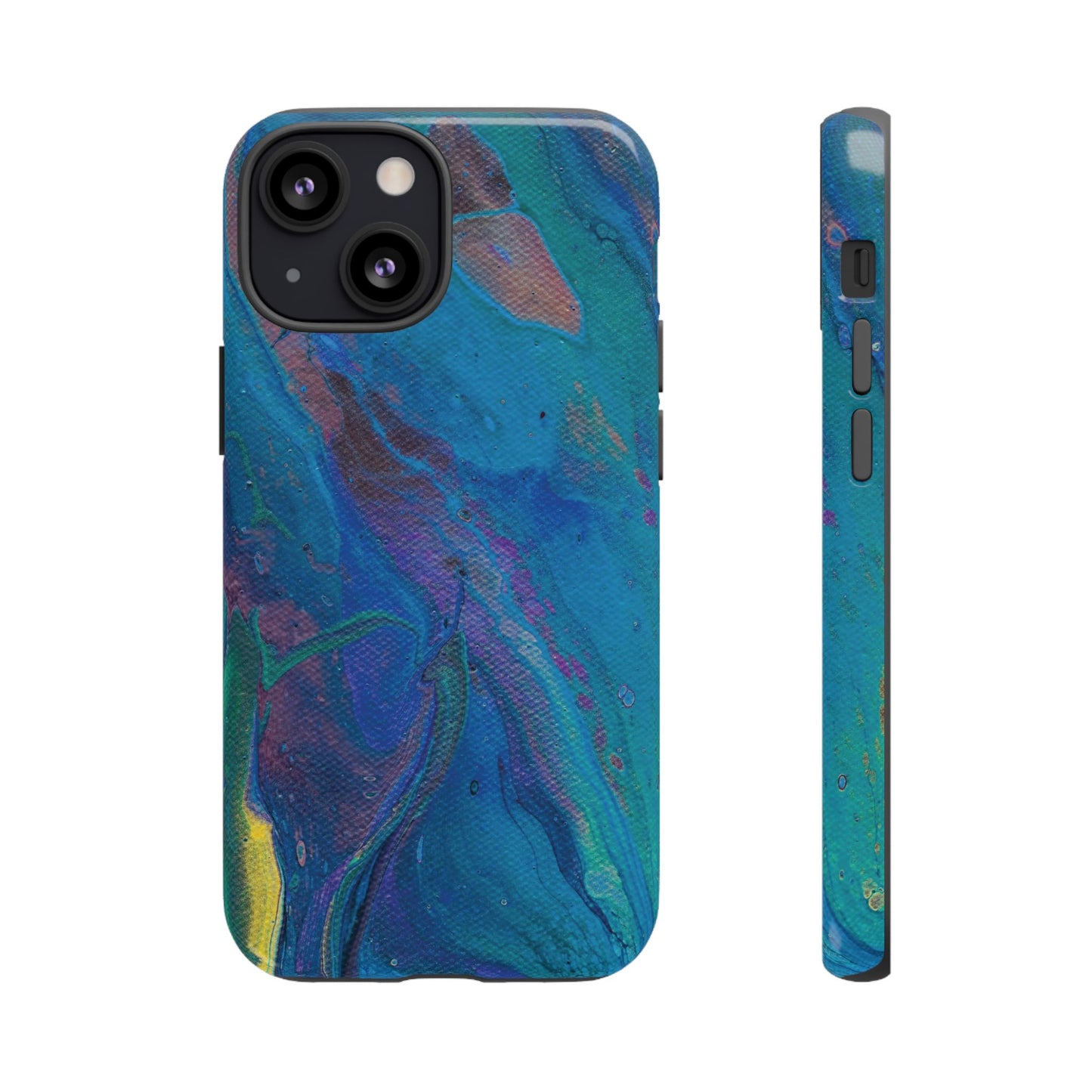 Peacock Swirls Tough Phone Case for iPhone, Samsung Galaxy, and Google Pixel devices