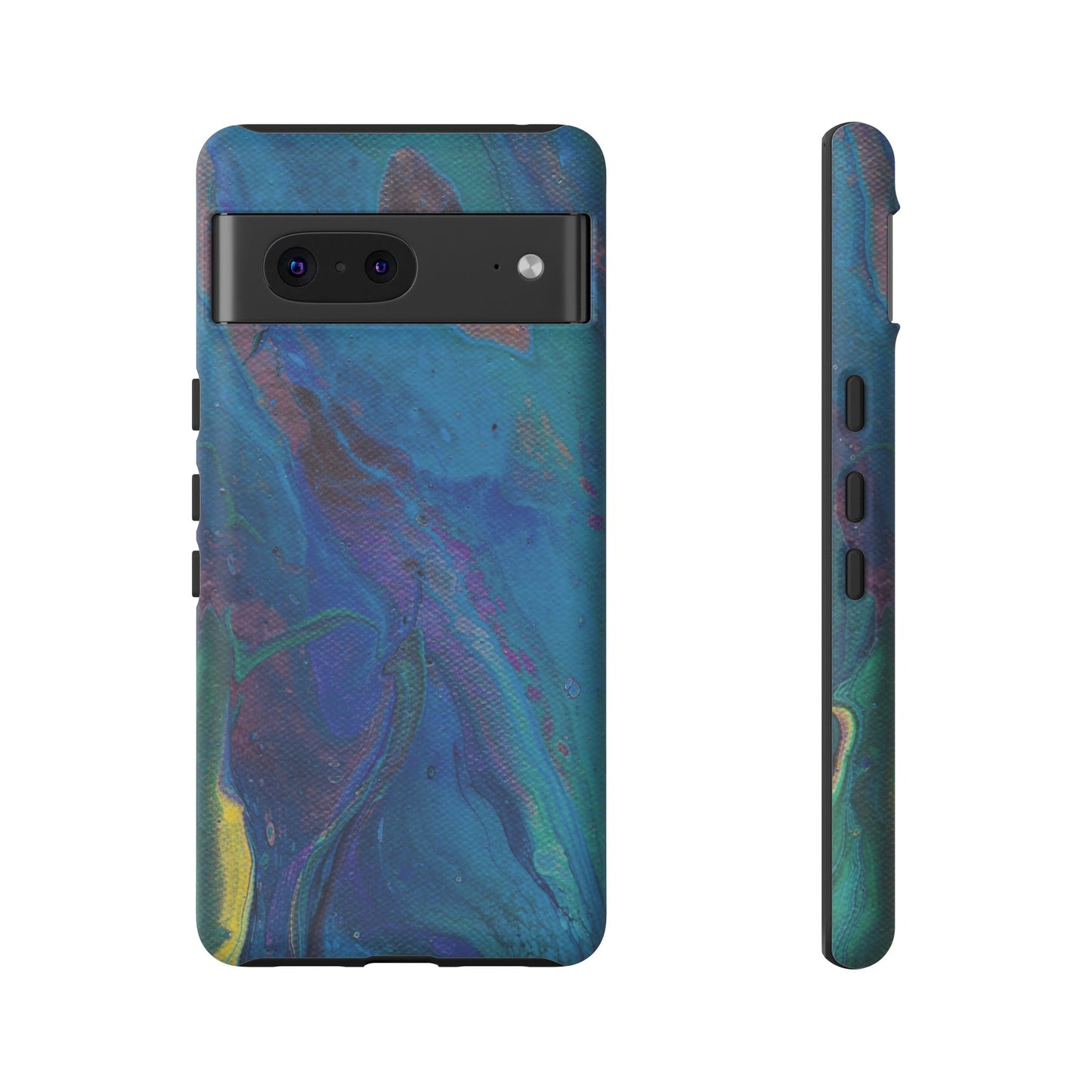 Peacock Swirls Tough Phone Case for iPhone, Samsung Galaxy, and Google Pixel devices