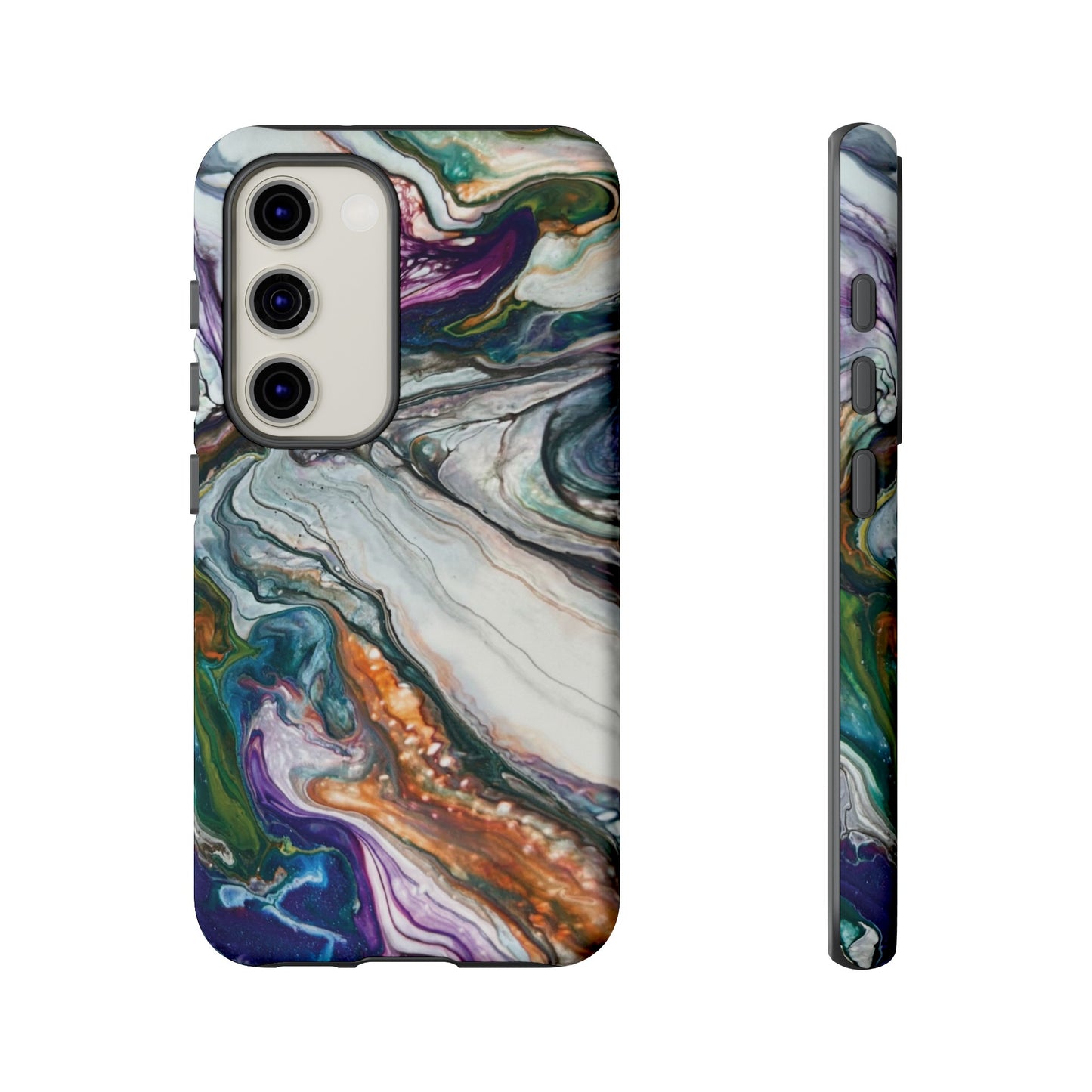 Vibrant Swirls Tough Phone Case for iPhone, Samsung Galaxy, and Google Pixel devices
