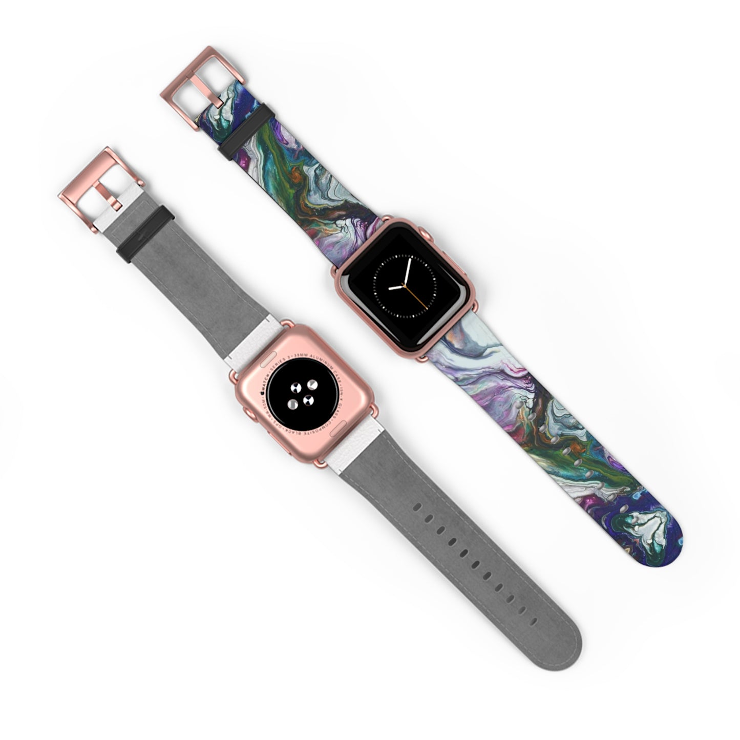 Vibrant Swirls Watch Band for Apple Watch Series 1-9, Ultra, and SE devices