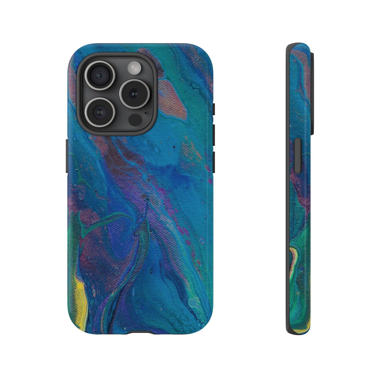 Peacock Swirls Tough Phone Case for iPhone, Samsung Galaxy, and Google Pixel devices