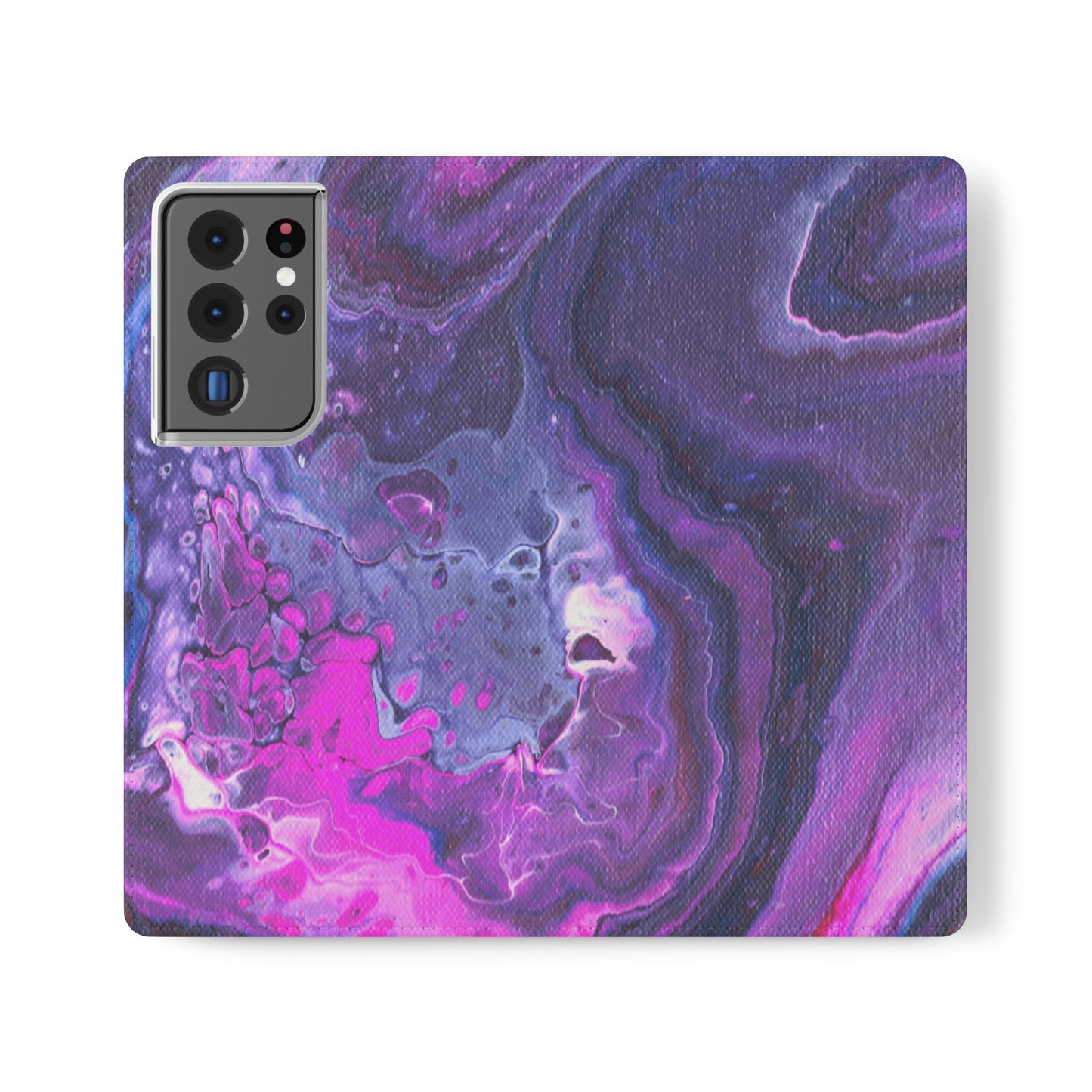 Velvet Twilight Flip Phone Case for iPhone 11 – 16 Pro, Samsung 21 – 22 Series
