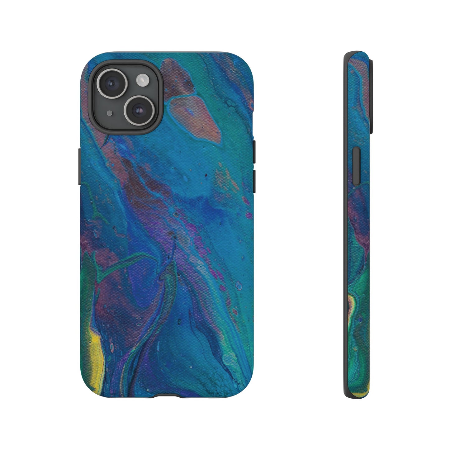 Peacock Swirls Tough Phone Case for iPhone, Samsung Galaxy, and Google Pixel devices