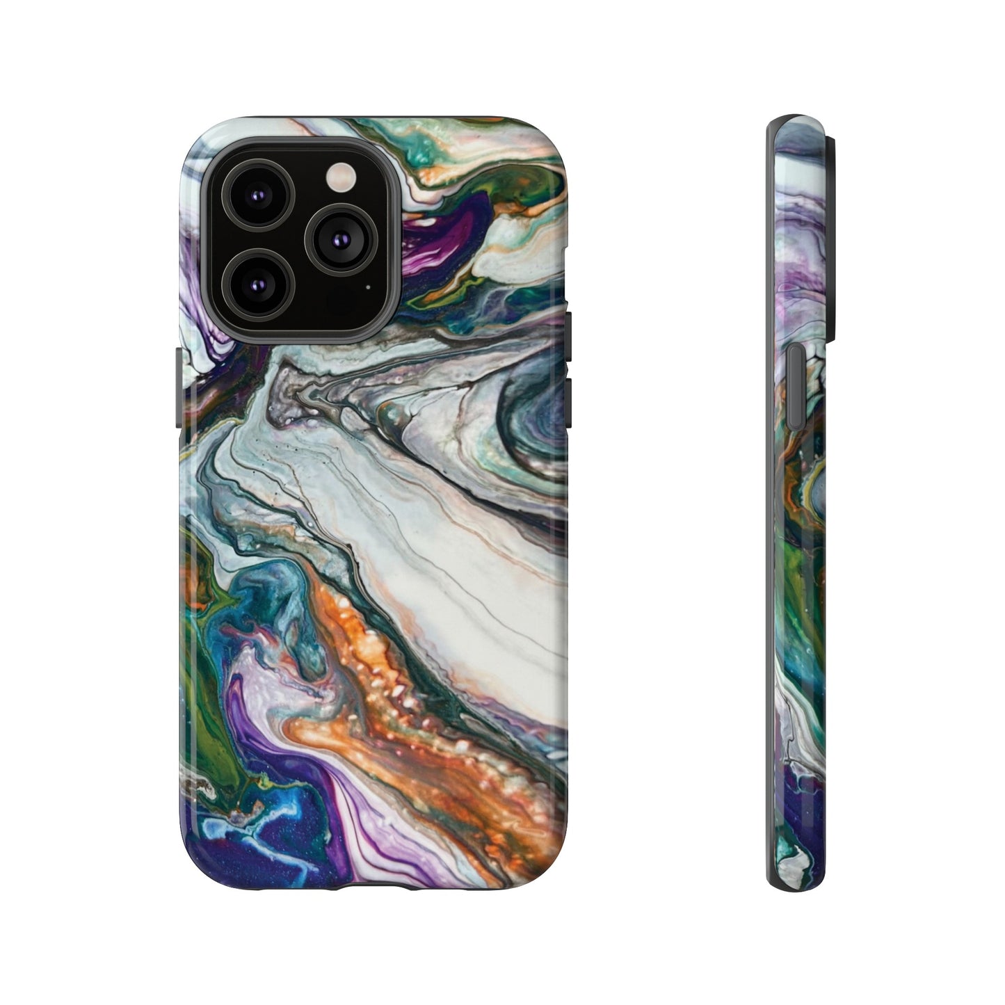 Vibrant Swirls Tough Phone Case for iPhone, Samsung Galaxy, and Google Pixel devices