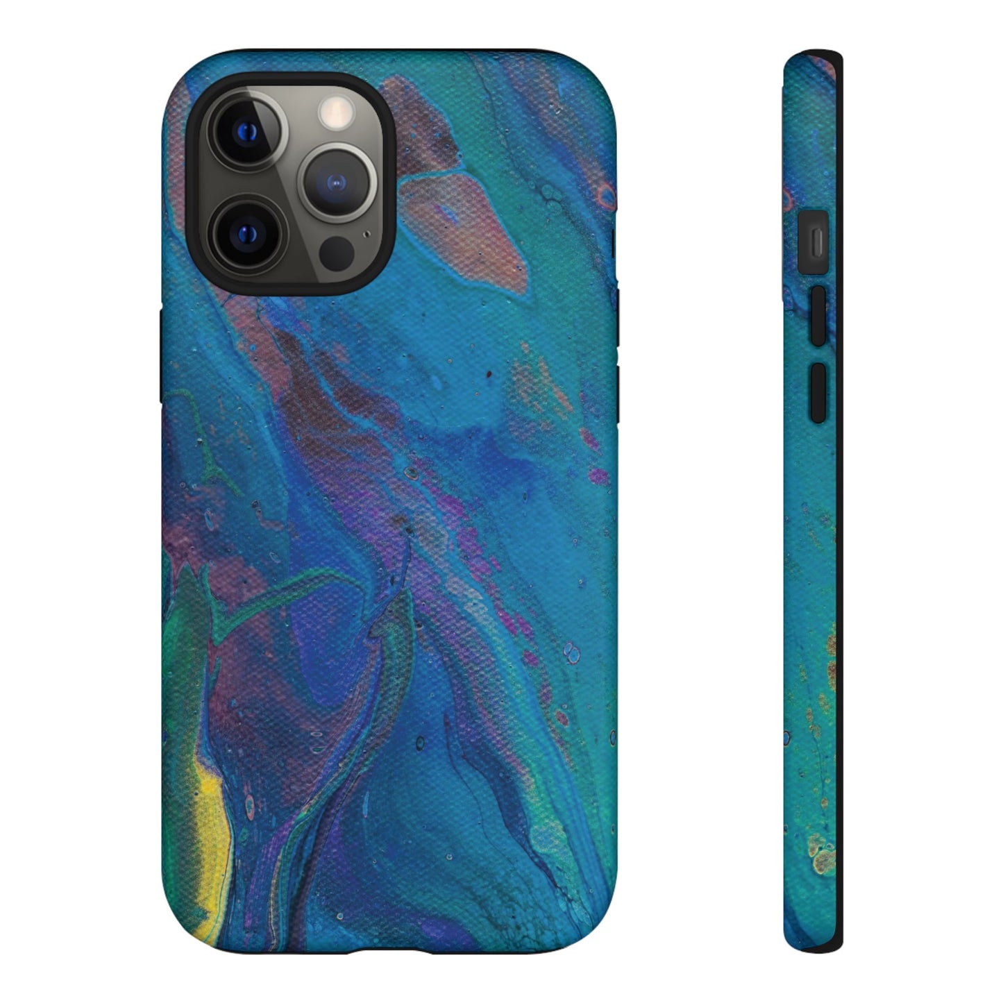 Peacock Swirls Tough Phone Case for iPhone, Samsung Galaxy, and Google Pixel devices