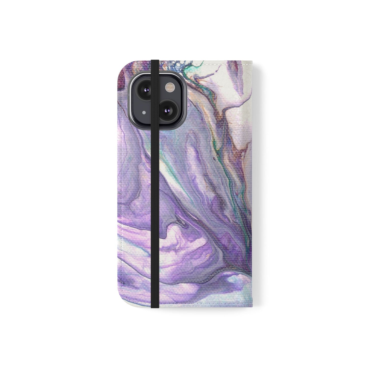 Majestic Marble Flip Phone Case for iPhone 11 – 16 Pro, Samsung 21 – 22 Series
