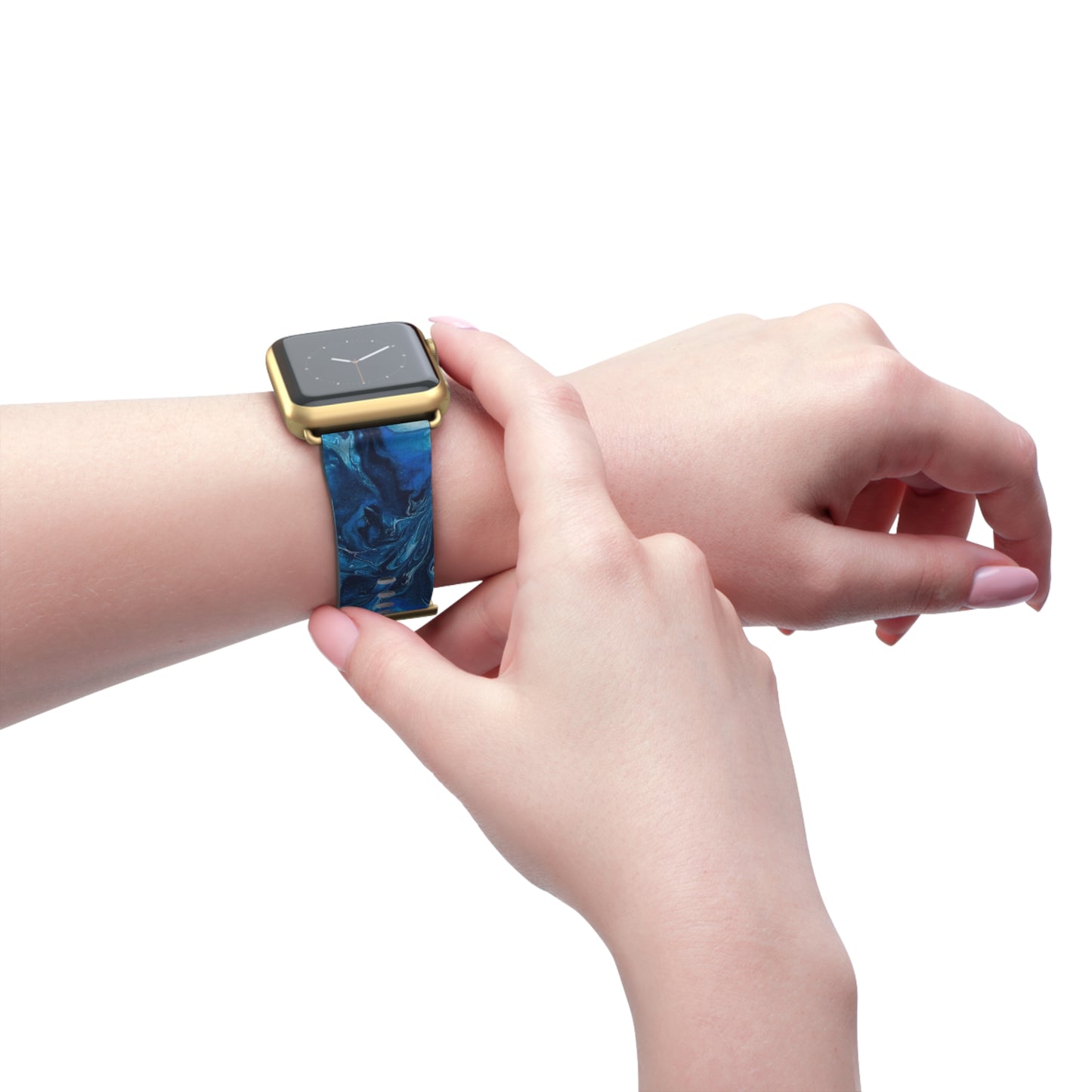 Tranquility Tides Watch Band for Apple Watch Series 1-9, Ultra, and SE devices
