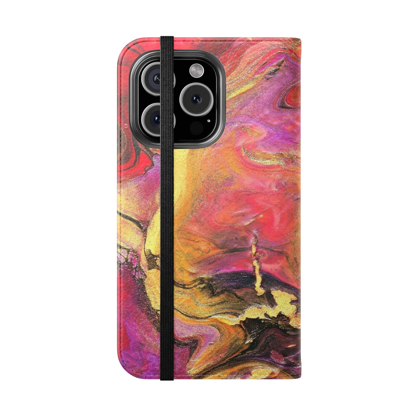 Flowing Royalty Flip Phone Case for iPhone 11 – 16 Pro, Samsung 21 – 22 Series