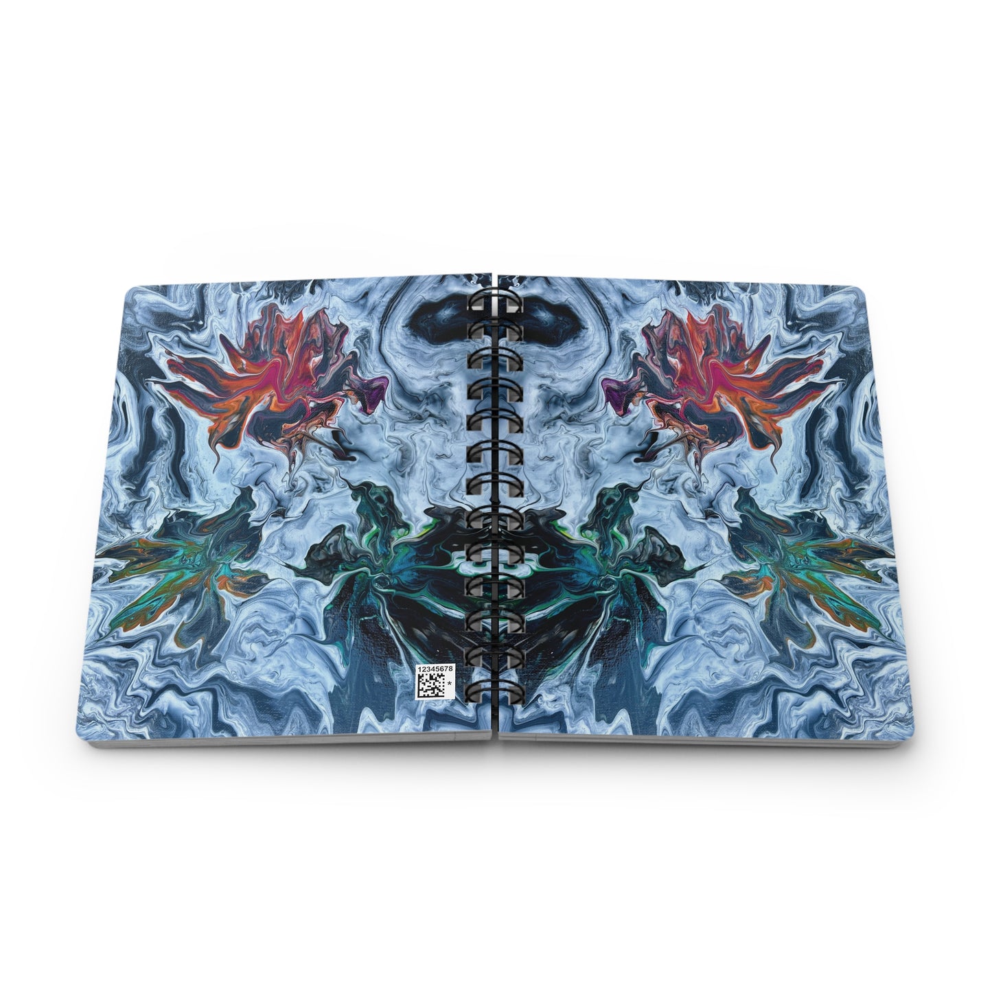 Spiral Bound Notebook with Inside Cover Artwork - Symphony of Colors