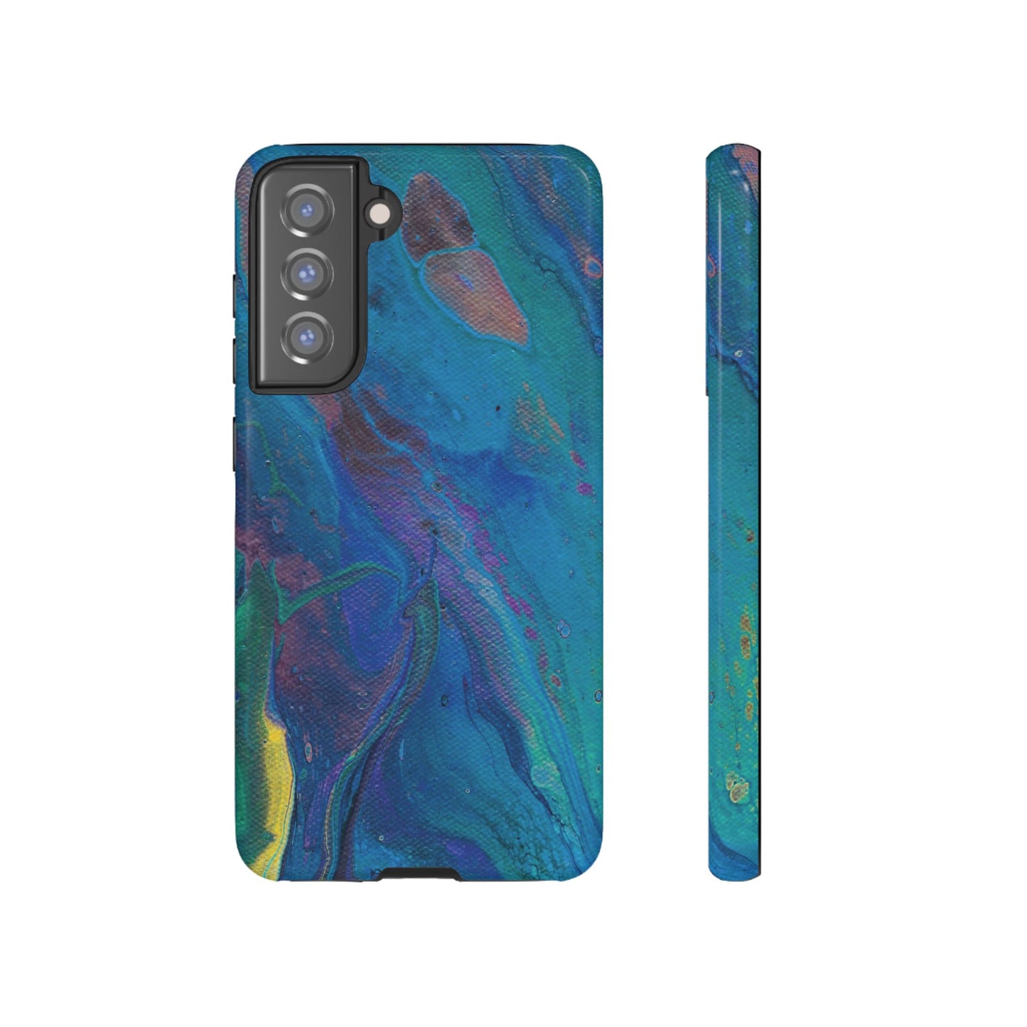 Peacock Swirls Tough Phone Case for iPhone, Samsung Galaxy, and Google Pixel devices