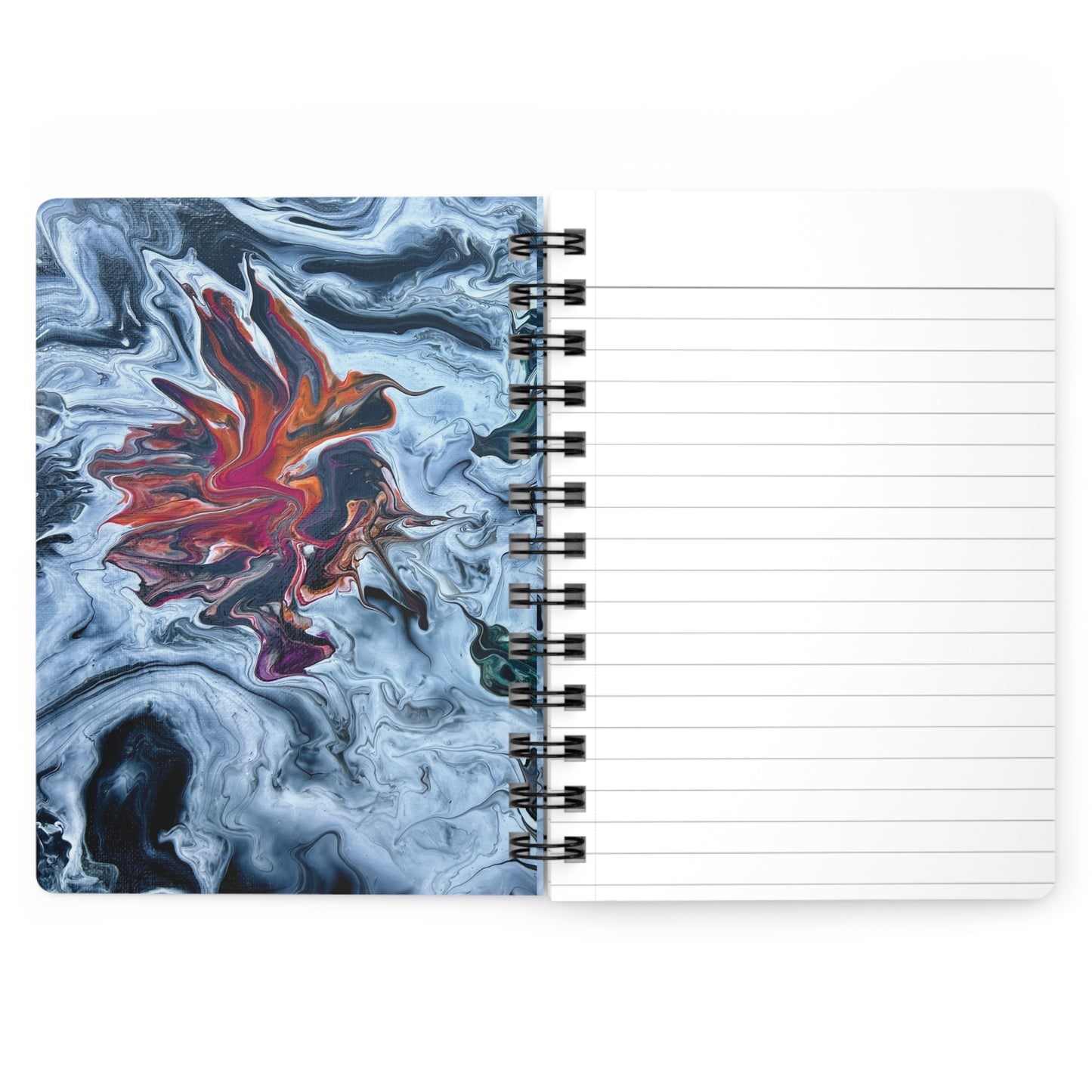 Spiral Bound Notebook with Inside Cover Artwork - Symphony of Colors