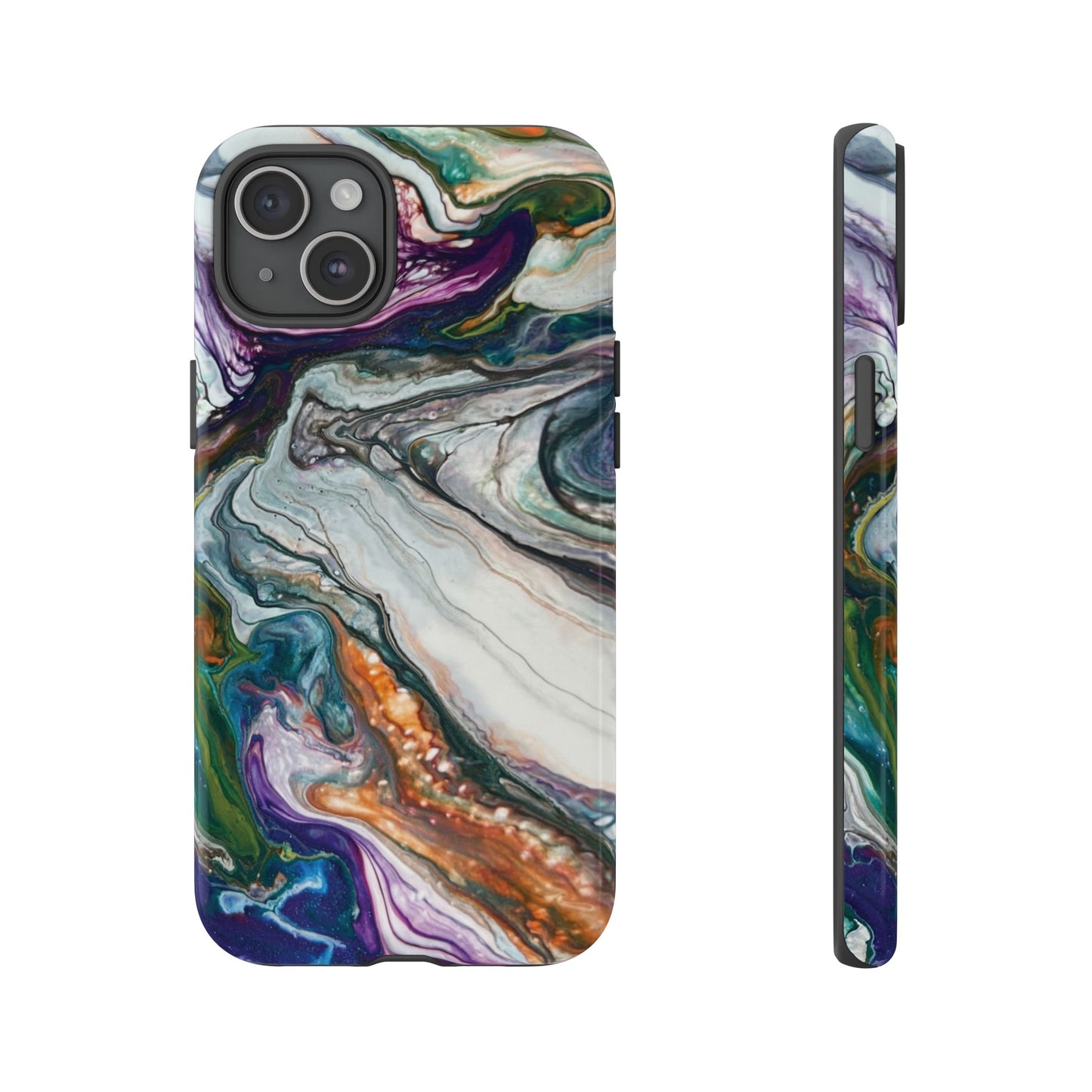 Vibrant Swirls Tough Phone Case for iPhone, Samsung Galaxy, and Google Pixel devices