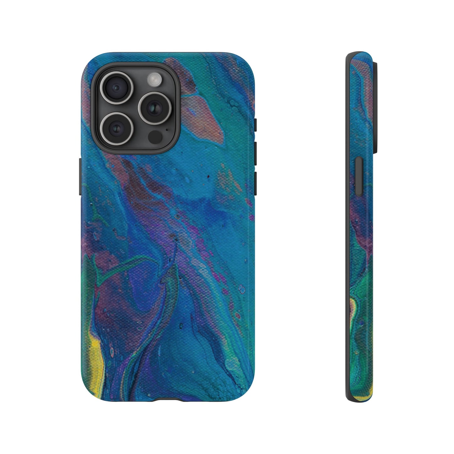 Peacock Swirls Tough Phone Case for iPhone, Samsung Galaxy, and Google Pixel devices