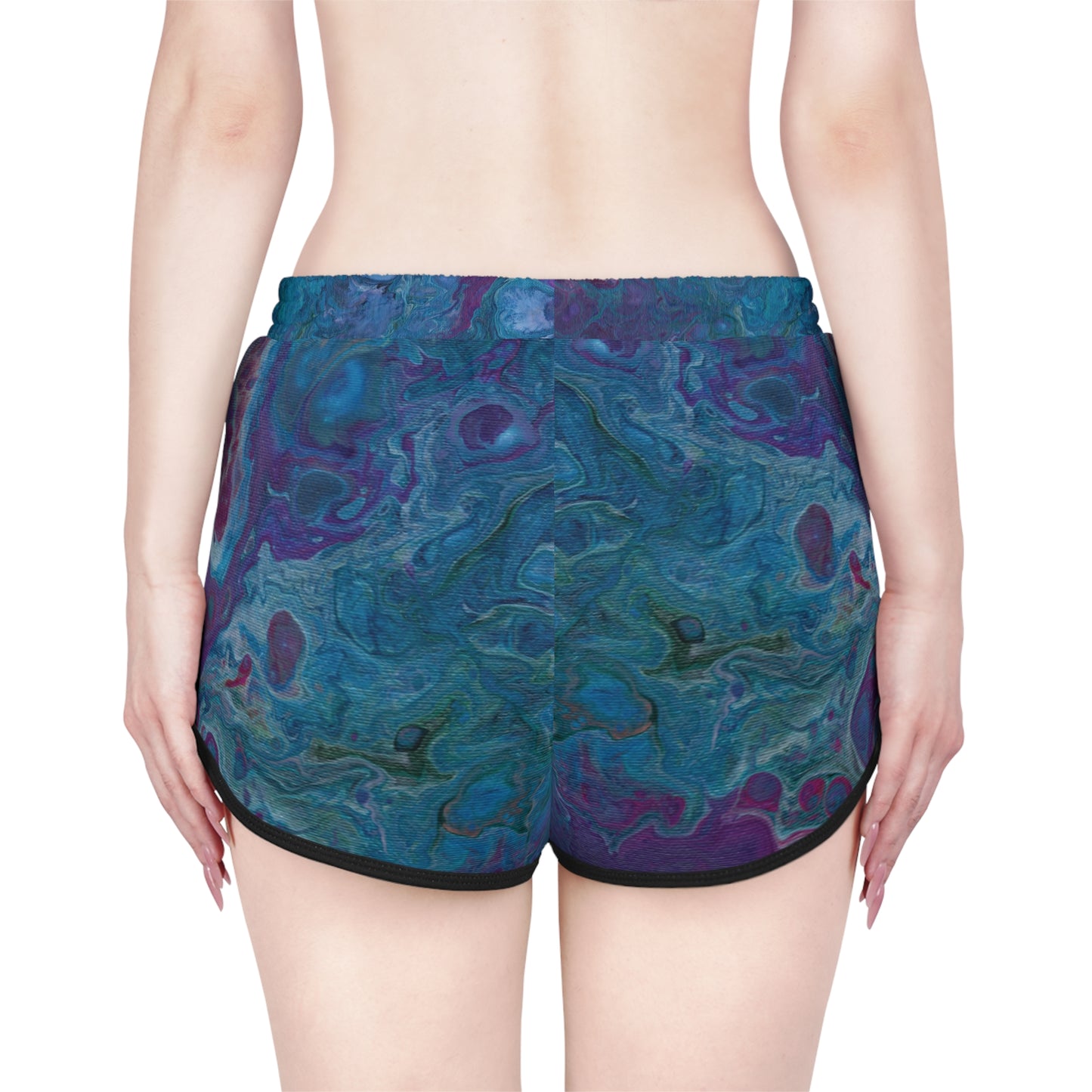 Women's Relaxed Shorts - Azure Seas