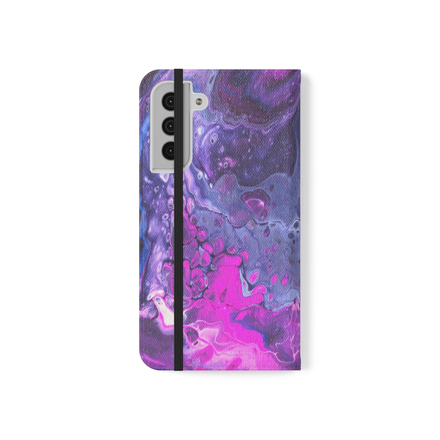 Velvet Twilight Flip Phone Case for iPhone 11 – 16 Pro, Samsung 21 – 22 Series