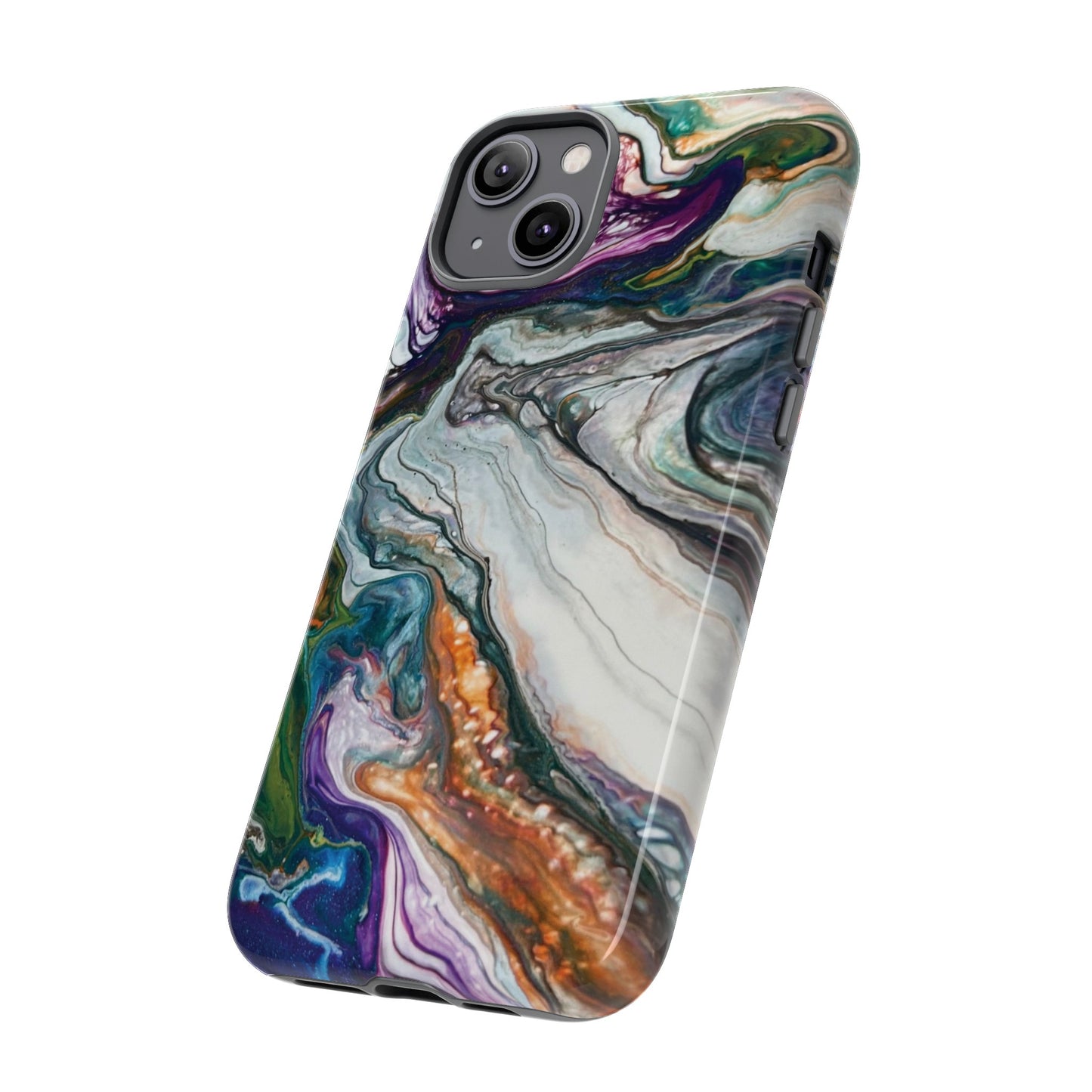 Vibrant Swirls Tough Phone Case for iPhone, Samsung Galaxy, and Google Pixel devices