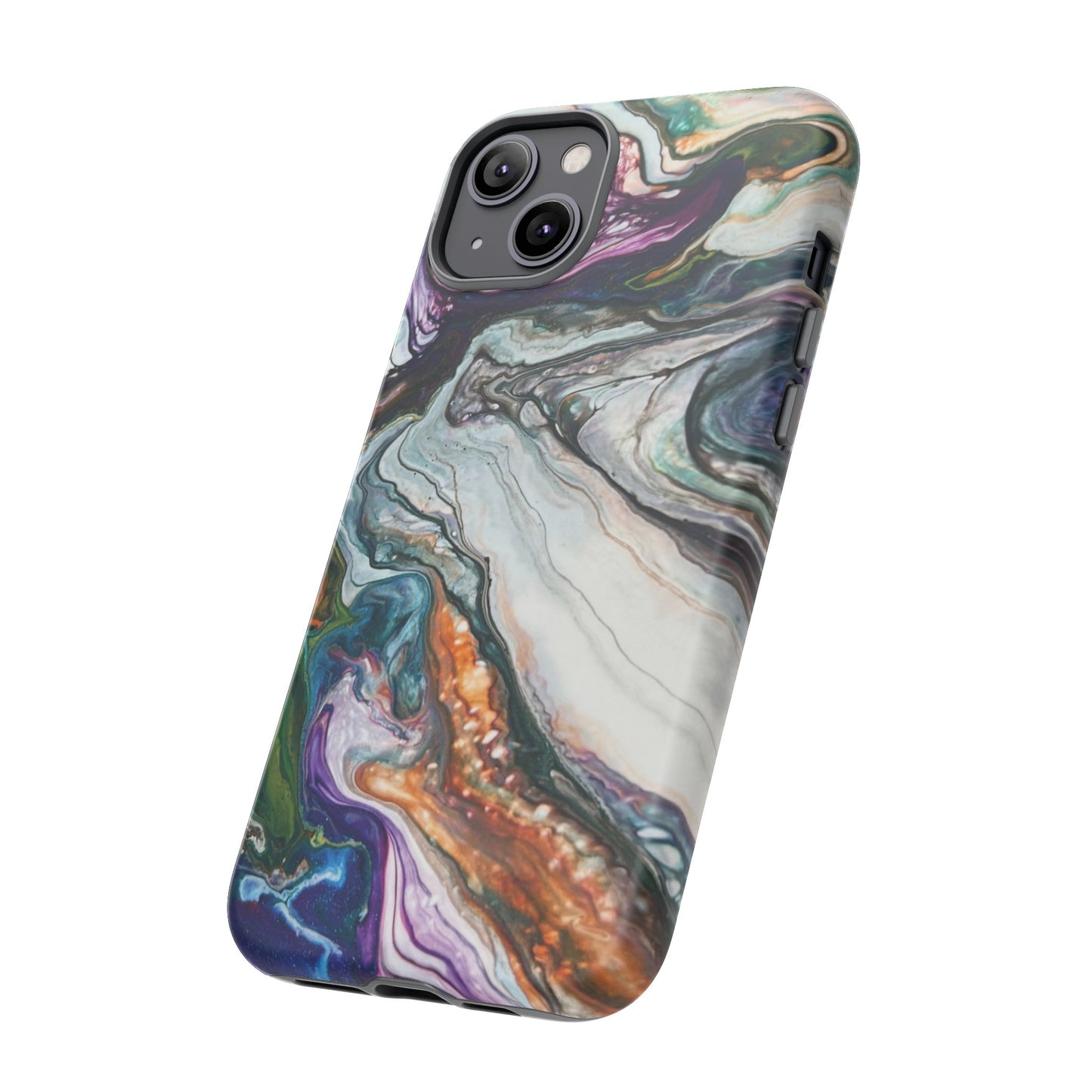 Vibrant Swirls Tough Phone Case for iPhone, Samsung Galaxy, and Google Pixel devices