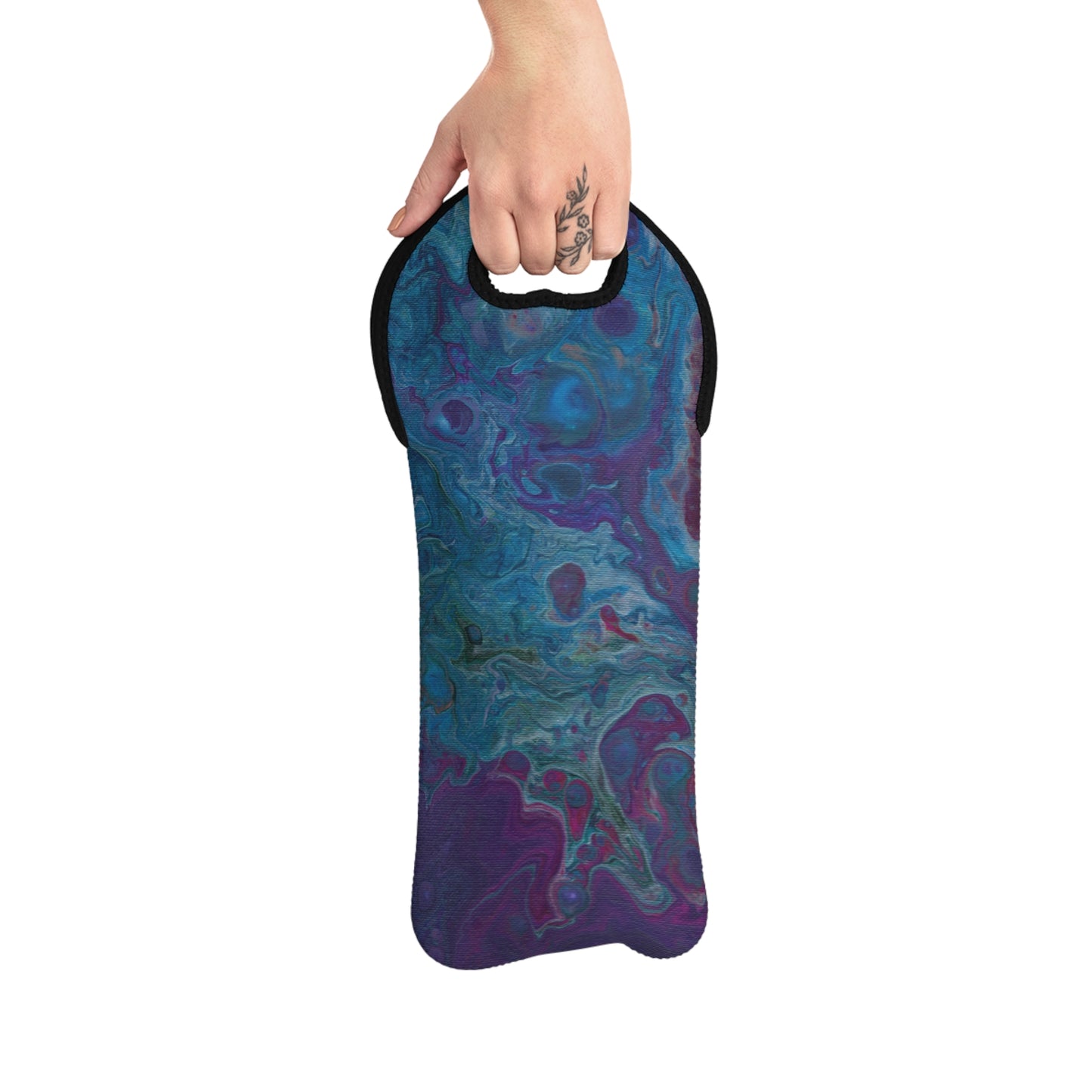 Wine Tote Bag - Azure Seas