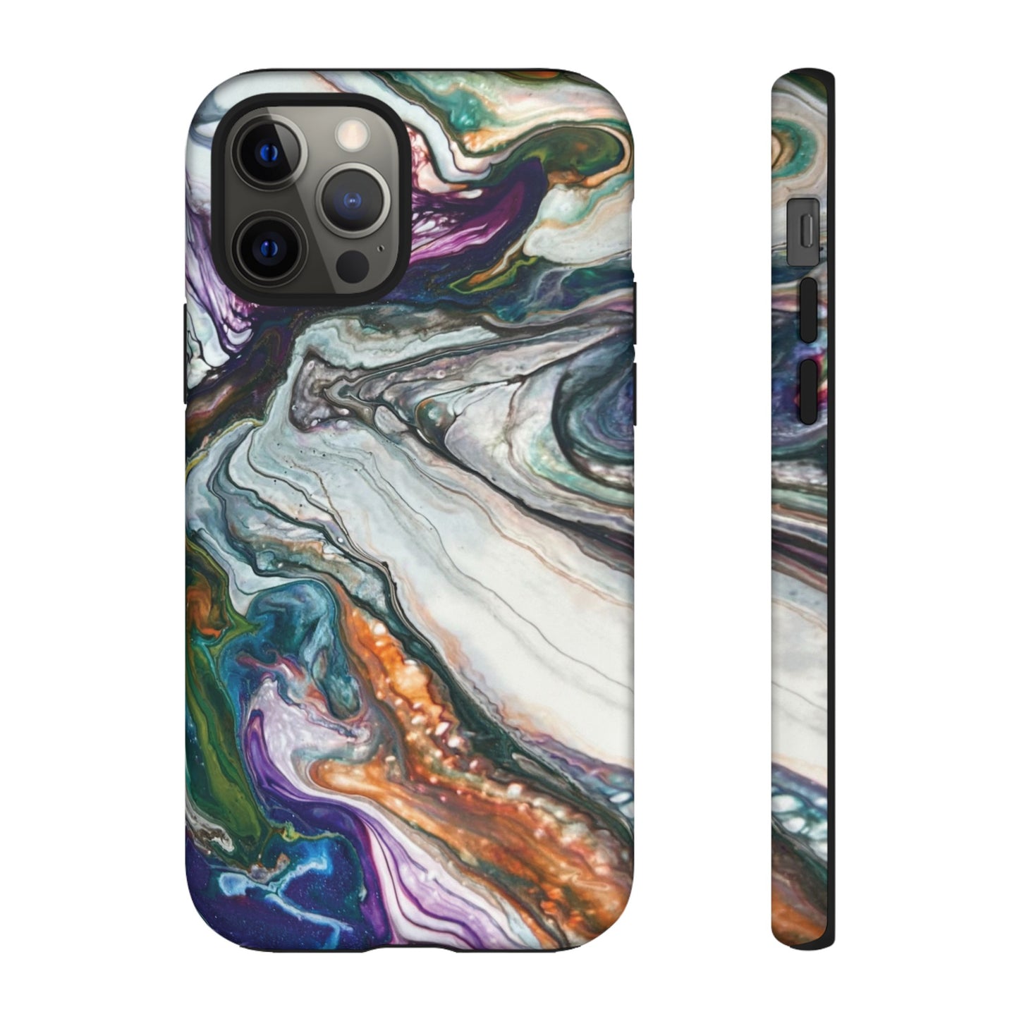 Vibrant Swirls Tough Phone Case for iPhone, Samsung Galaxy, and Google Pixel devices