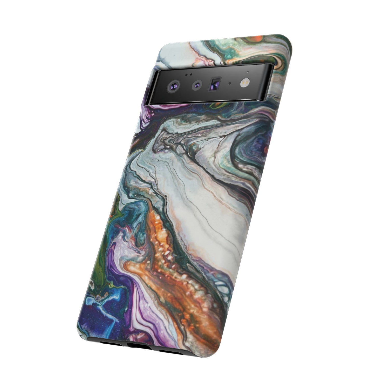 Vibrant Swirls Tough Phone Case for iPhone, Samsung Galaxy, and Google Pixel devices