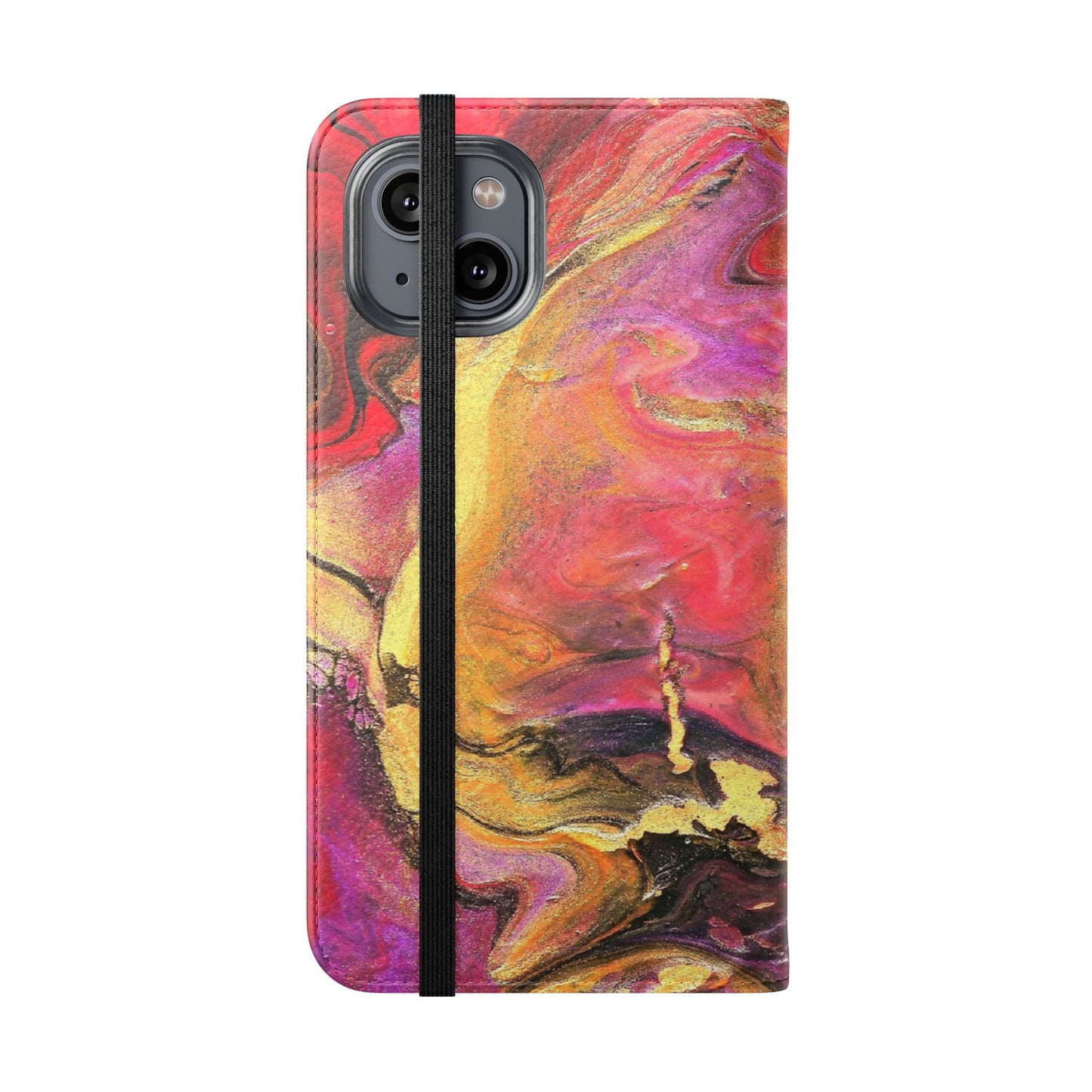 Flowing Royalty Flip Phone Case for iPhone 11 – 16 Pro, Samsung 21 – 22 Series