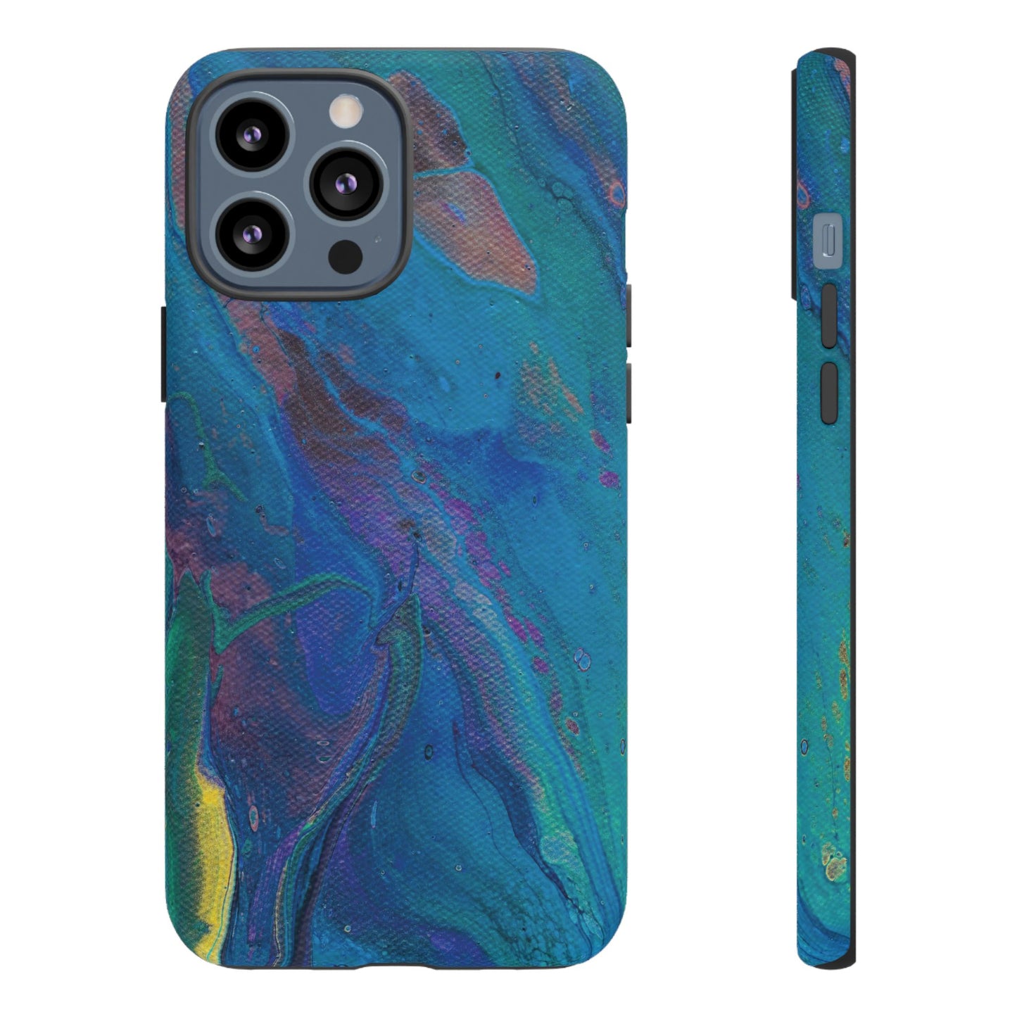 Peacock Swirls Tough Phone Case for iPhone, Samsung Galaxy, and Google Pixel devices