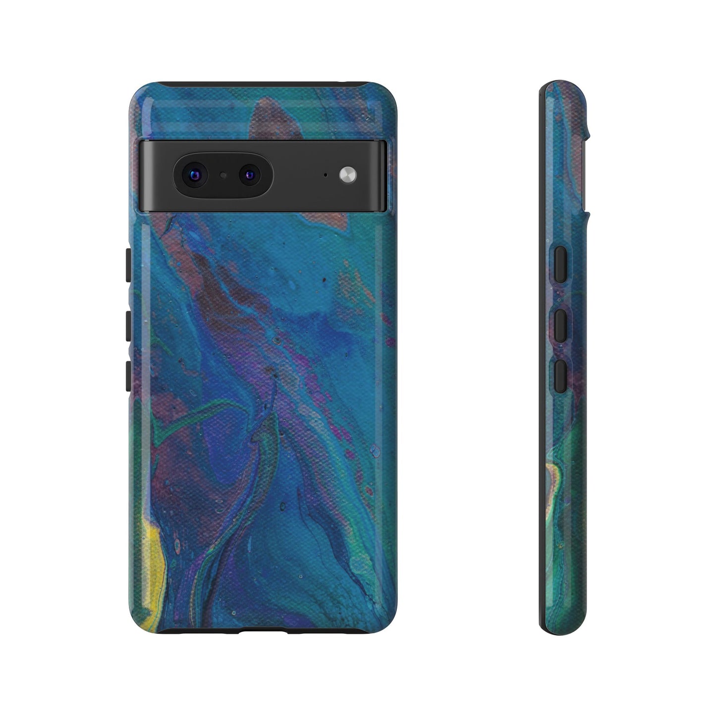 Peacock Swirls Tough Phone Case for iPhone, Samsung Galaxy, and Google Pixel devices