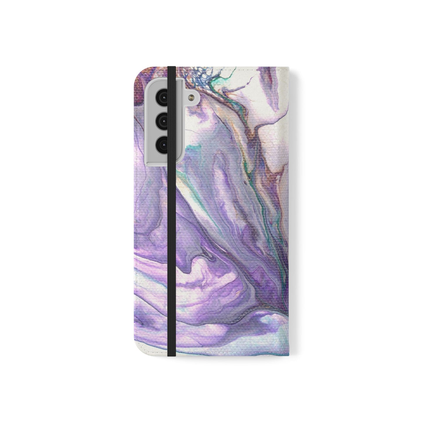 Majestic Marble Flip Phone Case for iPhone 11 – 16 Pro, Samsung 21 – 22 Series