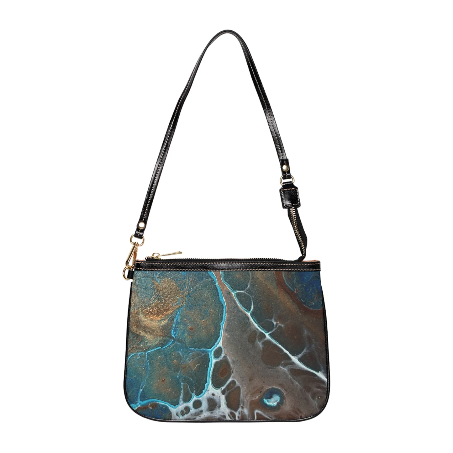 Small Vegan Leather Shoulder Bag - Earthglow