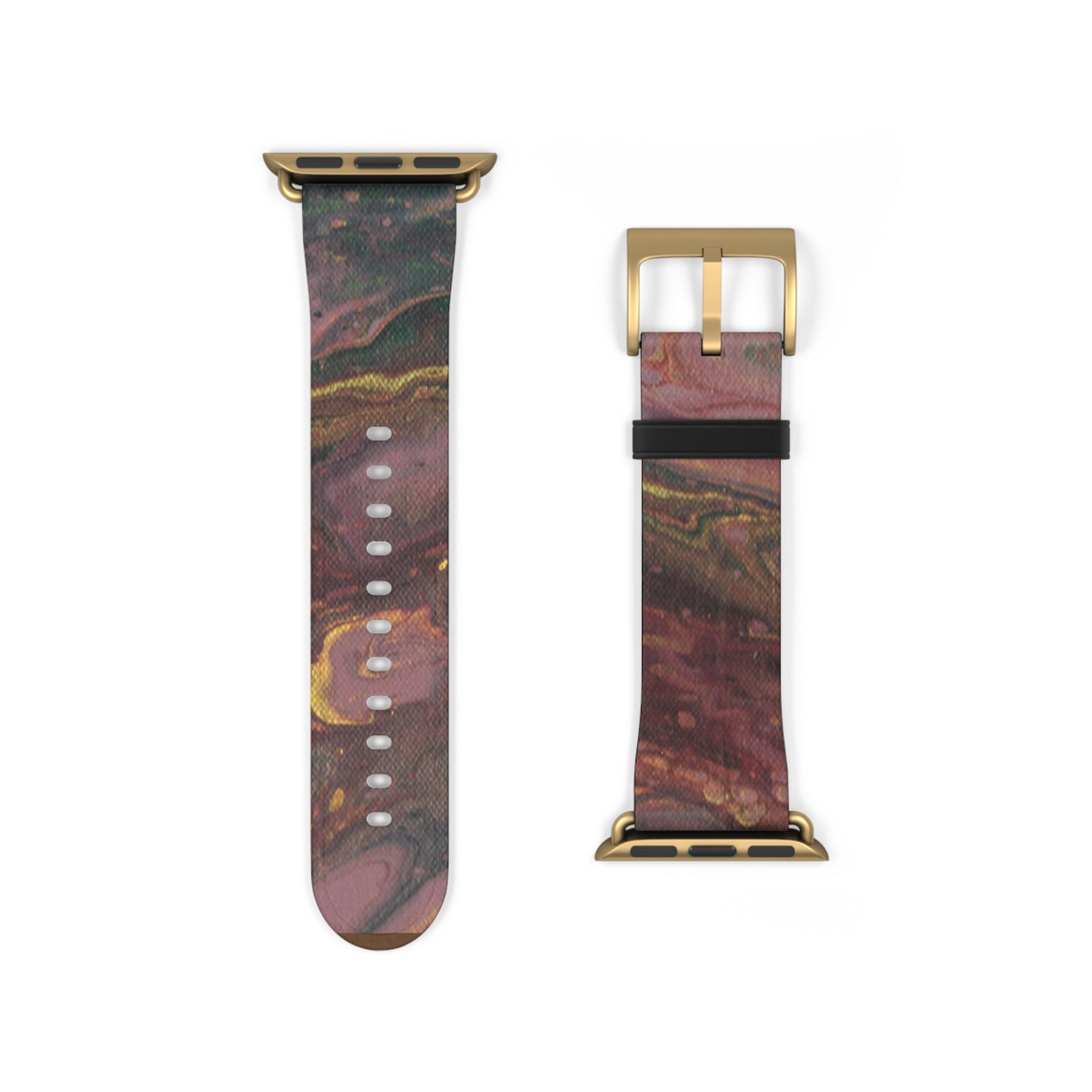 Burgundy Tapestry Watch Band for Apple Watch Series 1-9, Ultra, and SE devices