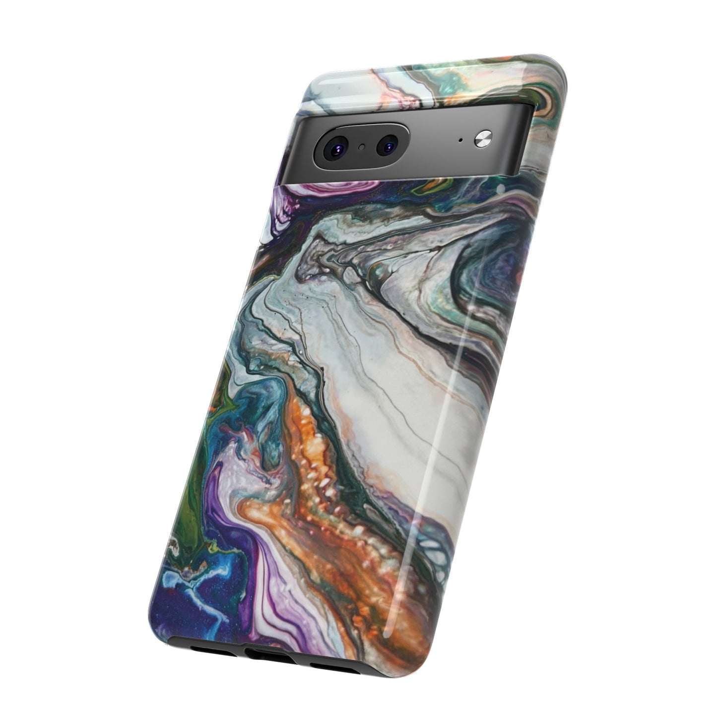 Vibrant Swirls Tough Phone Case for iPhone, Samsung Galaxy, and Google Pixel devices