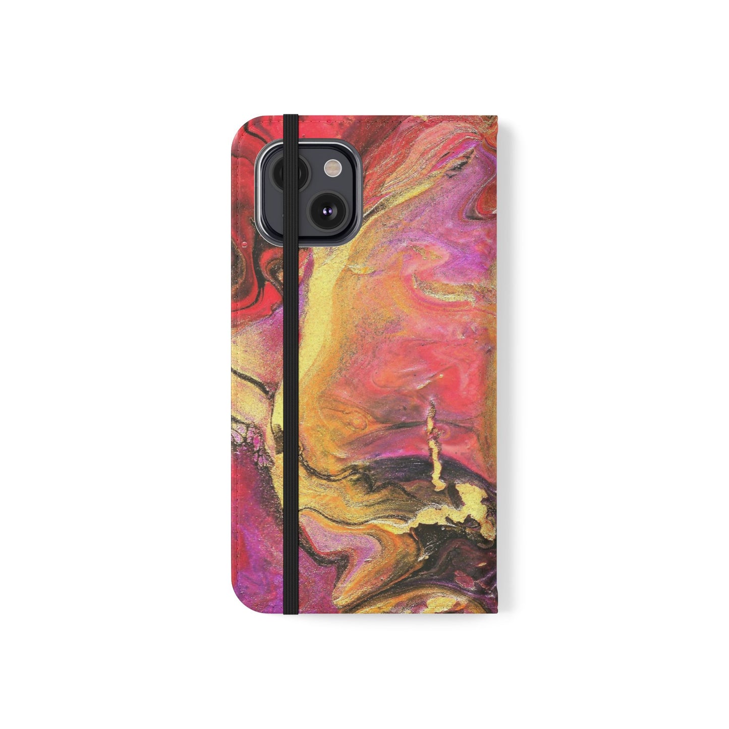 Flowing Royalty Flip Phone Case for iPhone 11 – 16 Pro, Samsung 21 – 22 Series