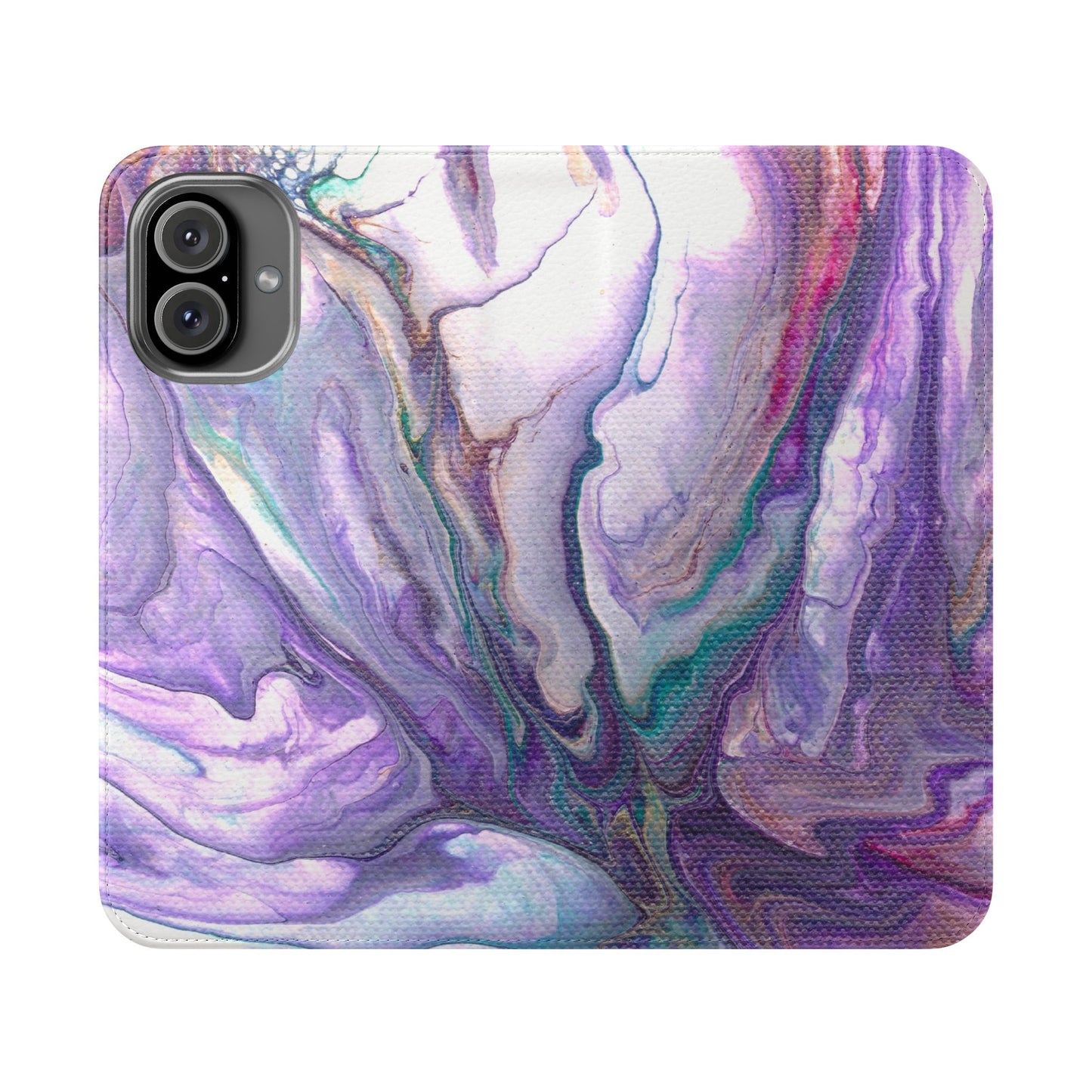Majestic Marble Flip Phone Case for iPhone 11 – 16 Pro, Samsung 21 – 22 Series