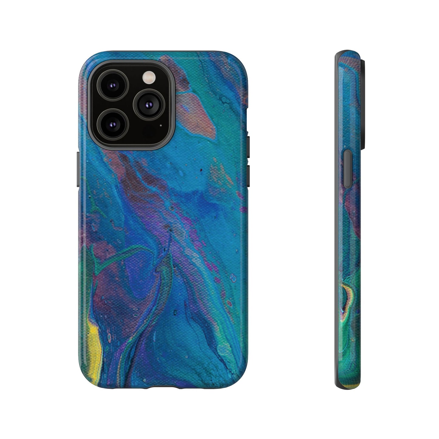 Peacock Swirls Tough Phone Case for iPhone, Samsung Galaxy, and Google Pixel devices