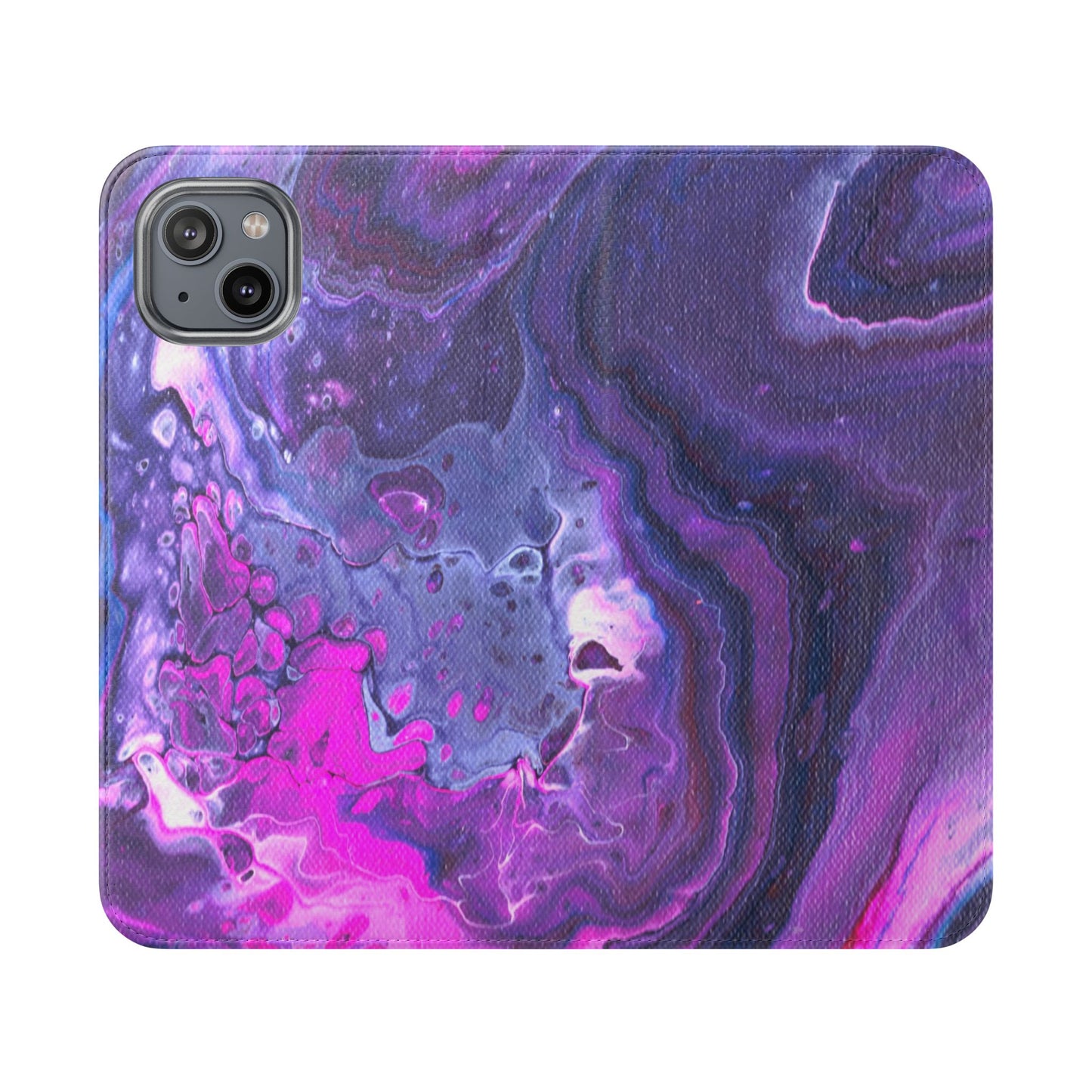 Velvet Twilight Flip Phone Case for iPhone 11 – 16 Pro, Samsung 21 – 22 Series