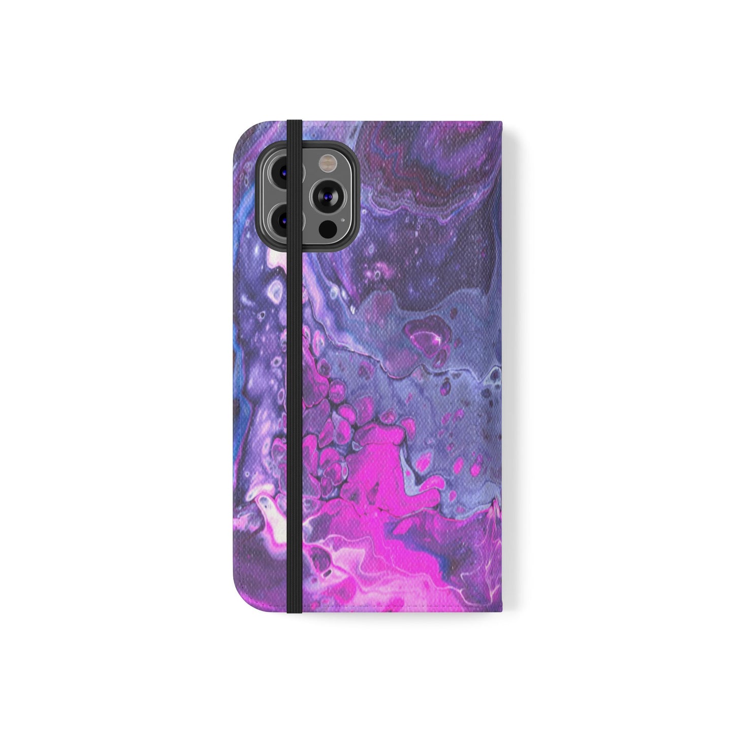 Velvet Twilight Flip Phone Case for iPhone 11 – 16 Pro, Samsung 21 – 22 Series