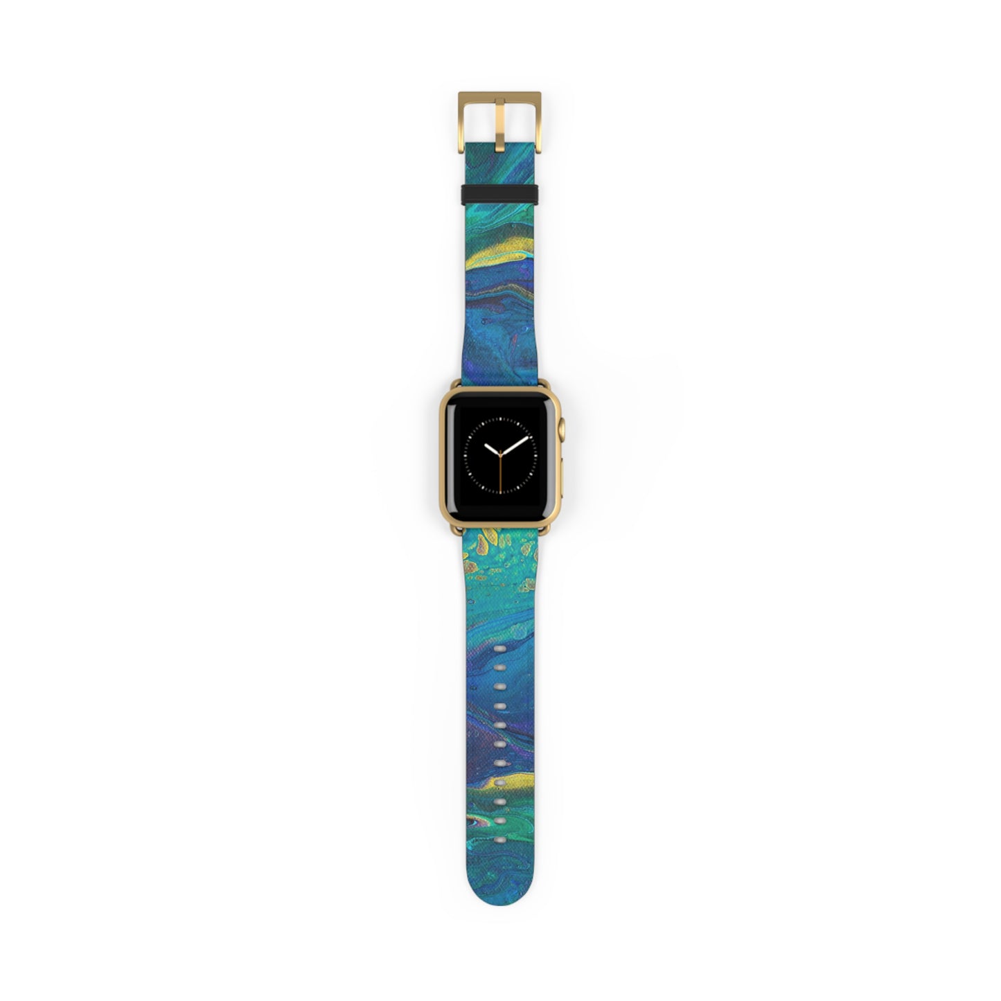 Peacock Swirls Watch Band for Apple Watch Series 1-9, Ultra, and SE devices