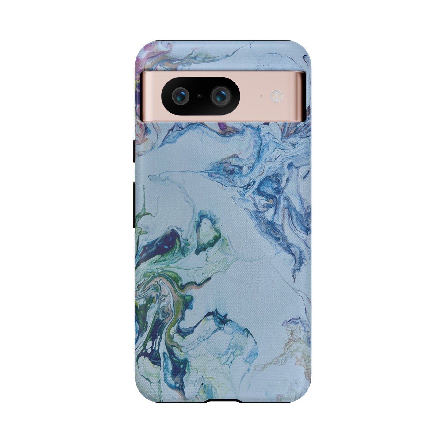 Whimsical Watercolor Marble Tough Phone Case for iPhone, Samsung Galaxy, and Google Pixel devices