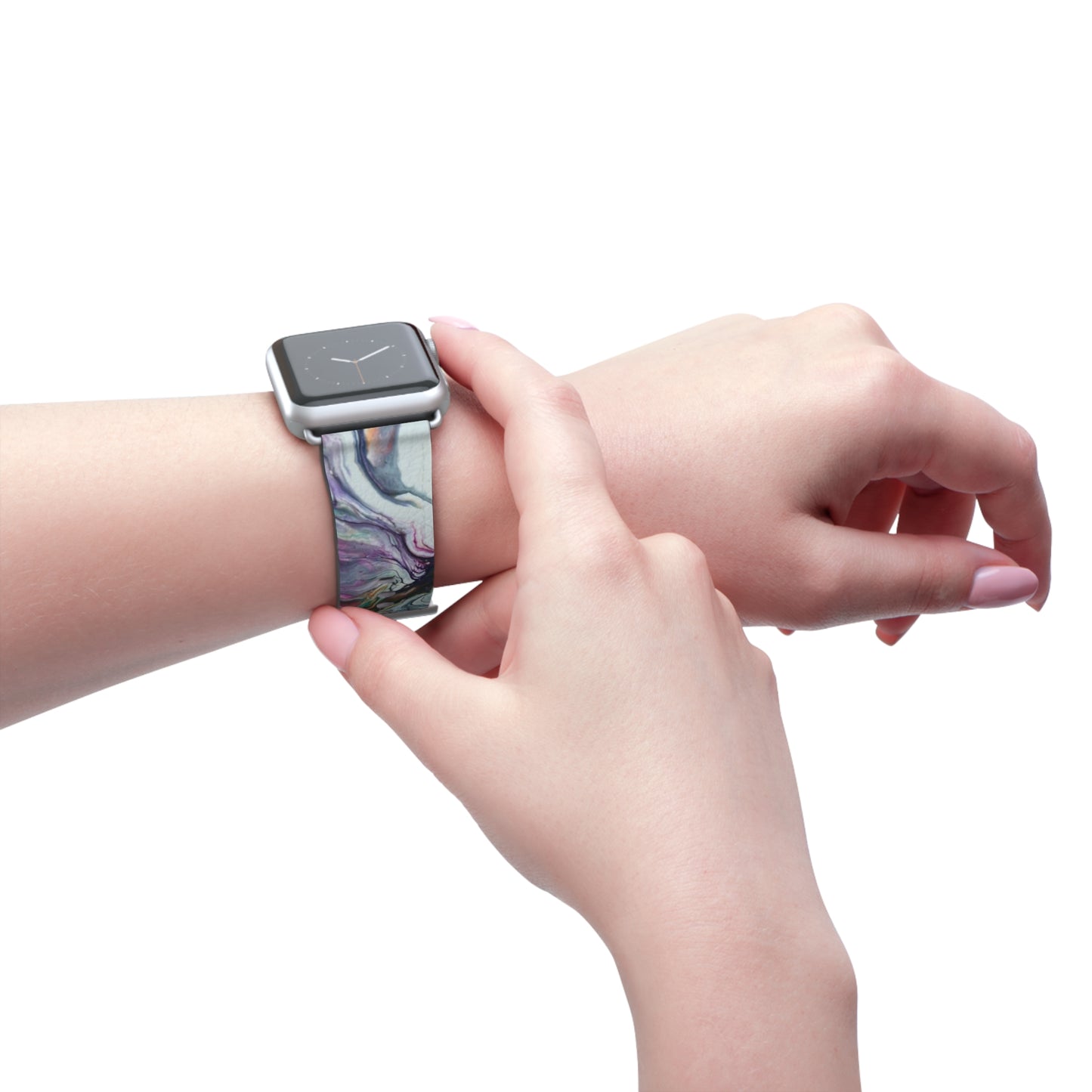 Vibrant Swirls Watch Band for Apple Watch Series 1-9, Ultra, and SE devices