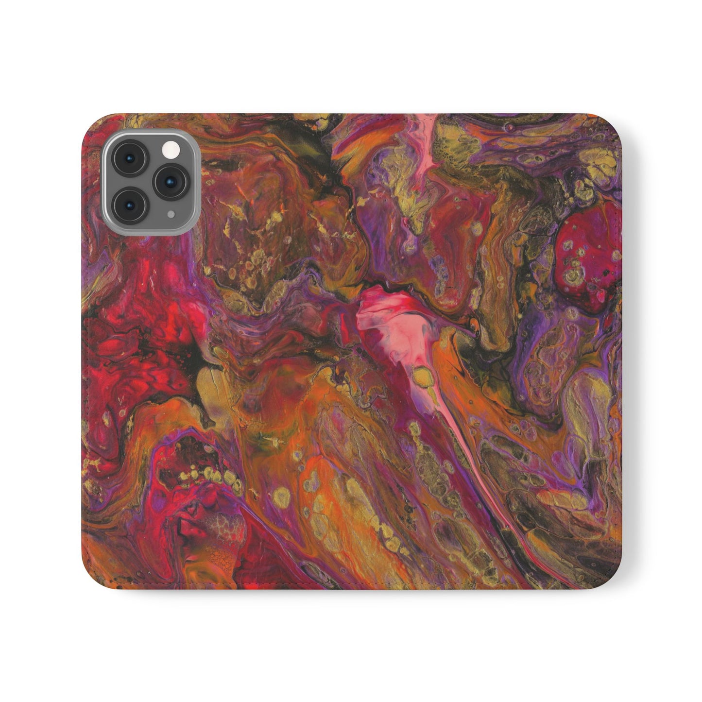 Autumn's Glow Flip Phone Case for iPhone 11 – 16 Pro, Samsung 21 – 22 Series