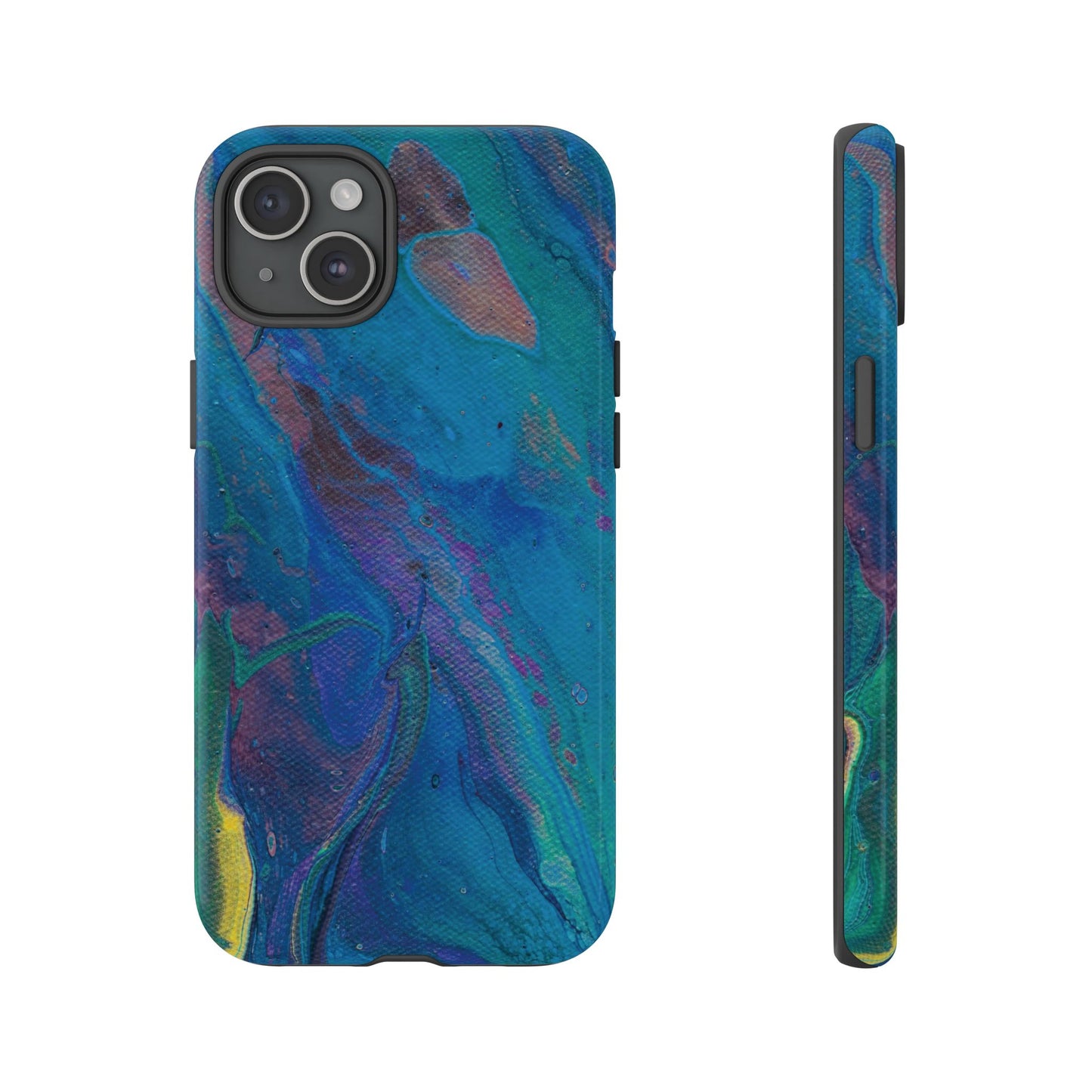 Peacock Swirls Tough Phone Case for iPhone, Samsung Galaxy, and Google Pixel devices