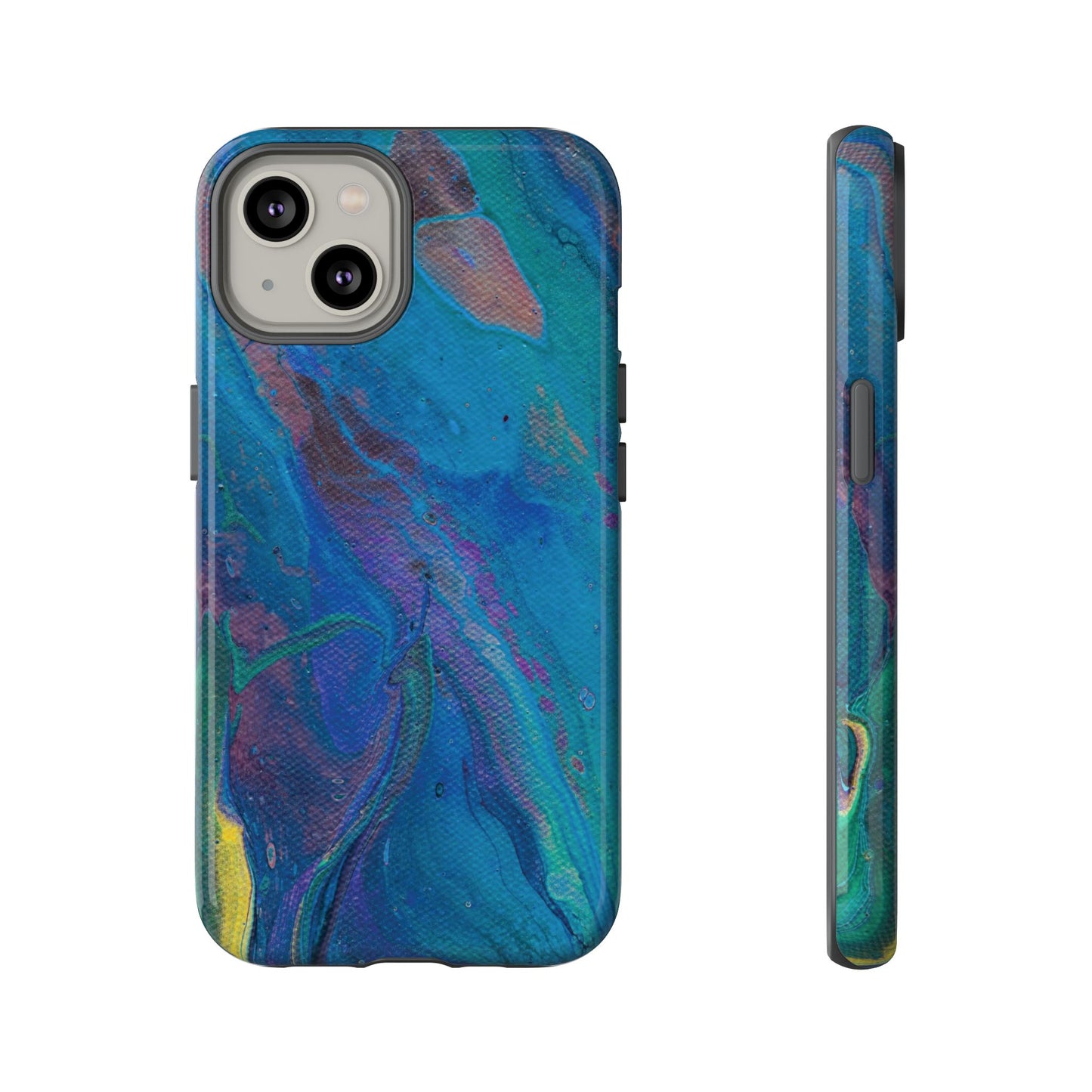 Peacock Swirls Tough Phone Case for iPhone, Samsung Galaxy, and Google Pixel devices