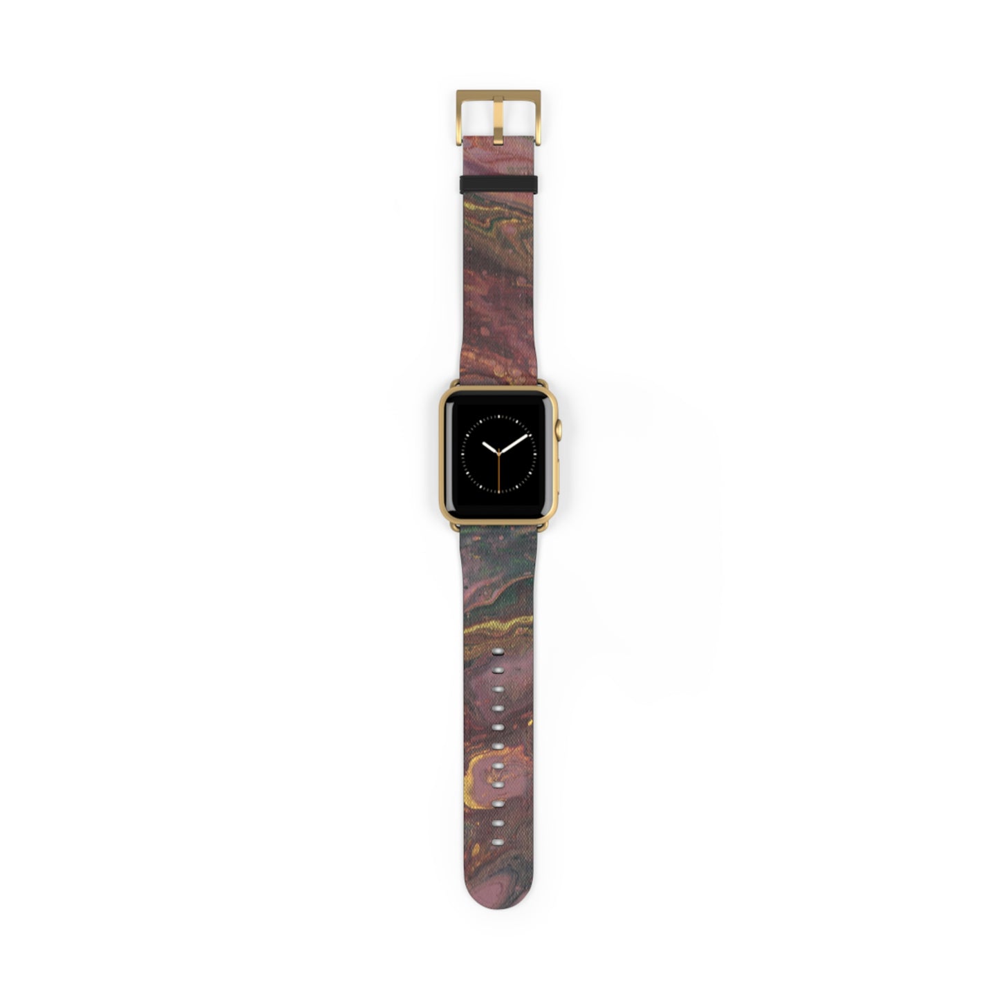 Burgundy Tapestry Watch Band for Apple Watch Series 1-9, Ultra, and SE devices