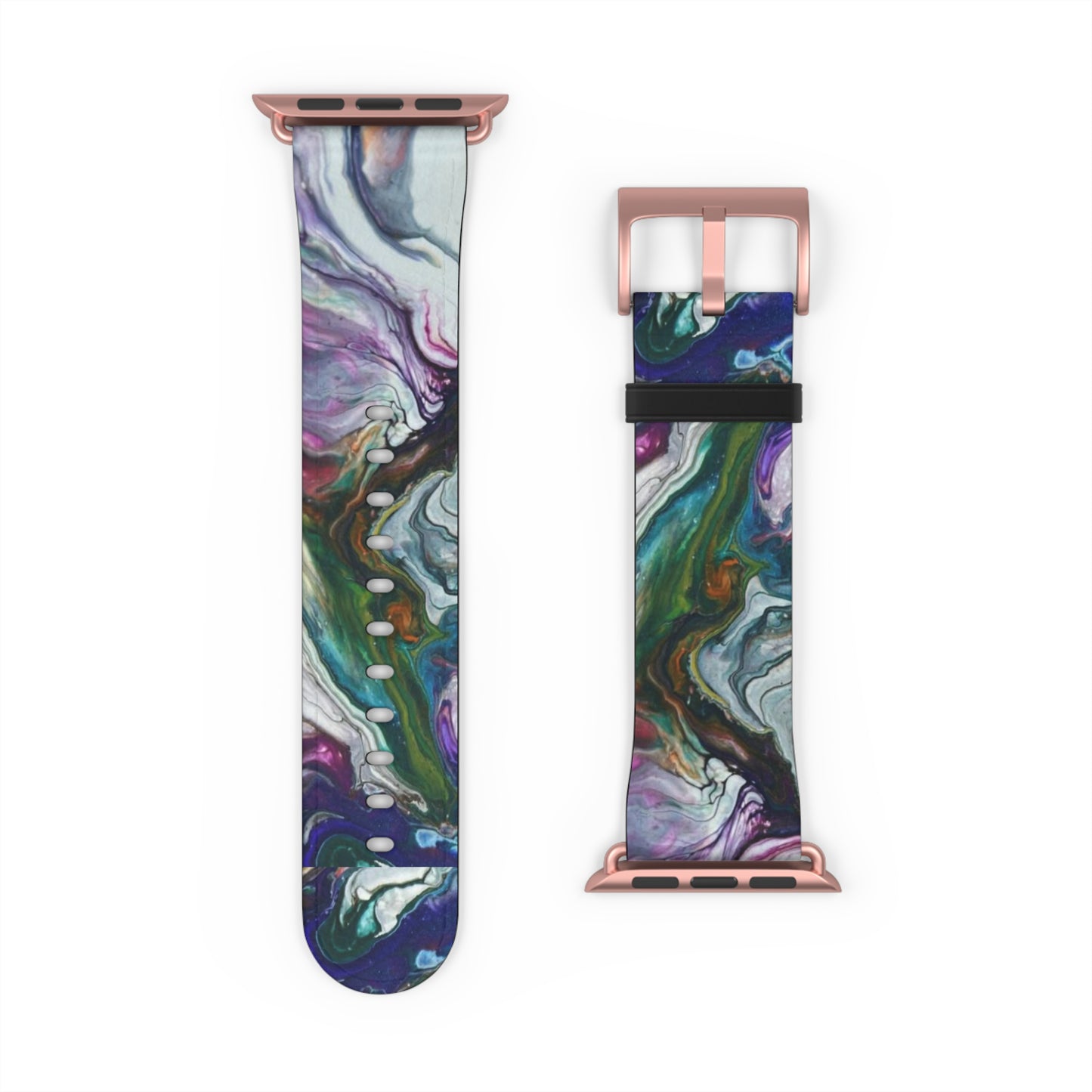 Vibrant Swirls Watch Band for Apple Watch Series 1-9, Ultra, and SE devices